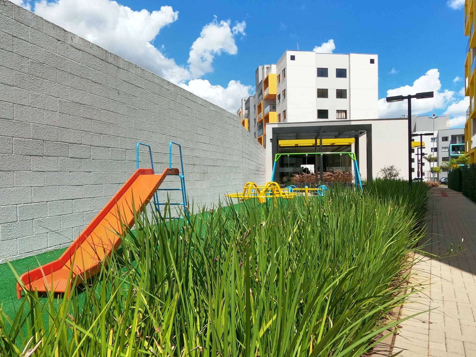 GoPro Hero8 Black sample photo. The slide, grass, playground photography