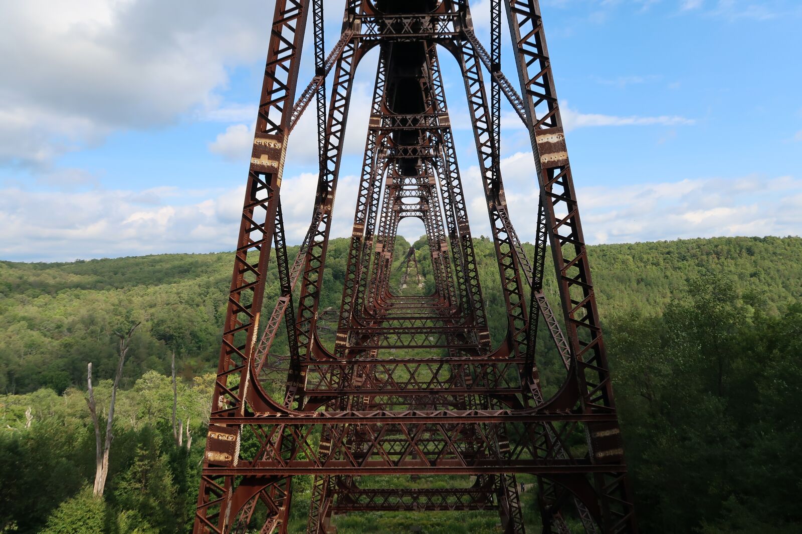 Canon PowerShot G7 X Mark II sample photo. Railway bridge, usa, forest photography