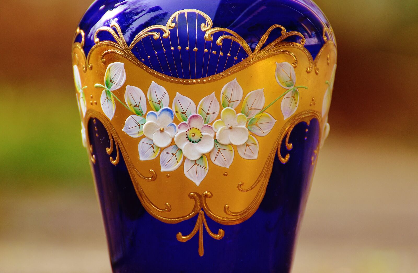 Nikon D3200 sample photo. Vase, blue, glass photography