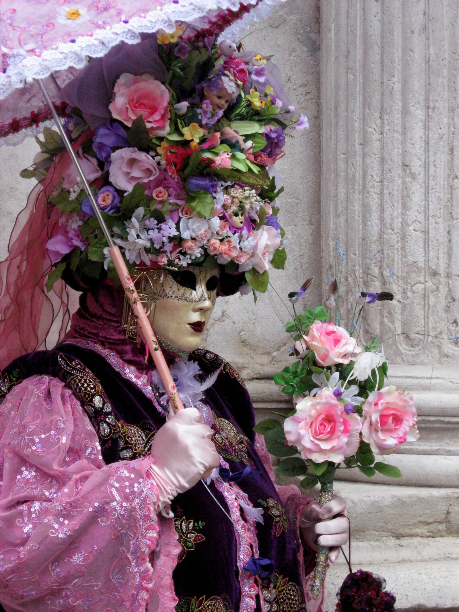 Canon POWERSHOT A570 IS sample photo. Mask, carnival, venice photography