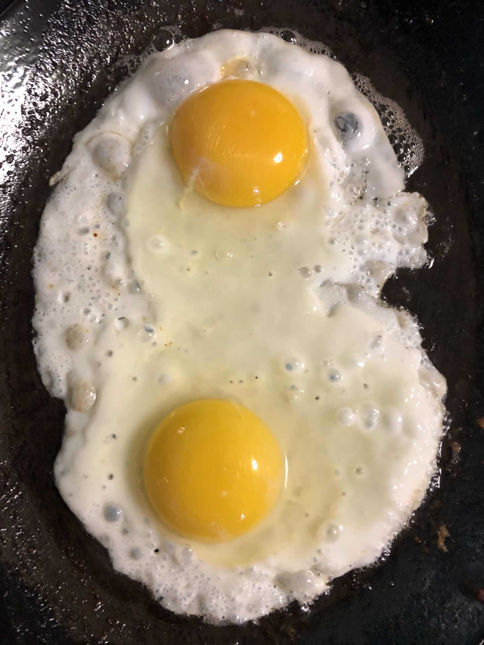 iPhone 8 Plus back dual camera 3.99mm f/1.8 sample photo. Eggs, breakfast, fried photography