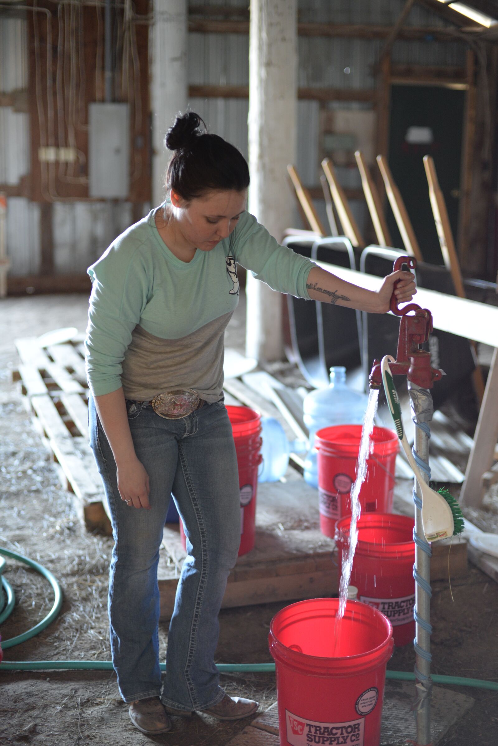 Nikon D610 sample photo. Stables, horse, farm photography