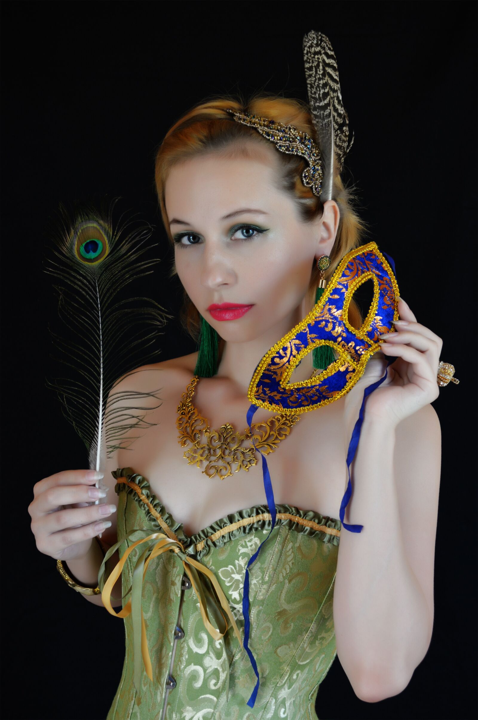 Nikon D3200 sample photo. Mask, girl, venice photography