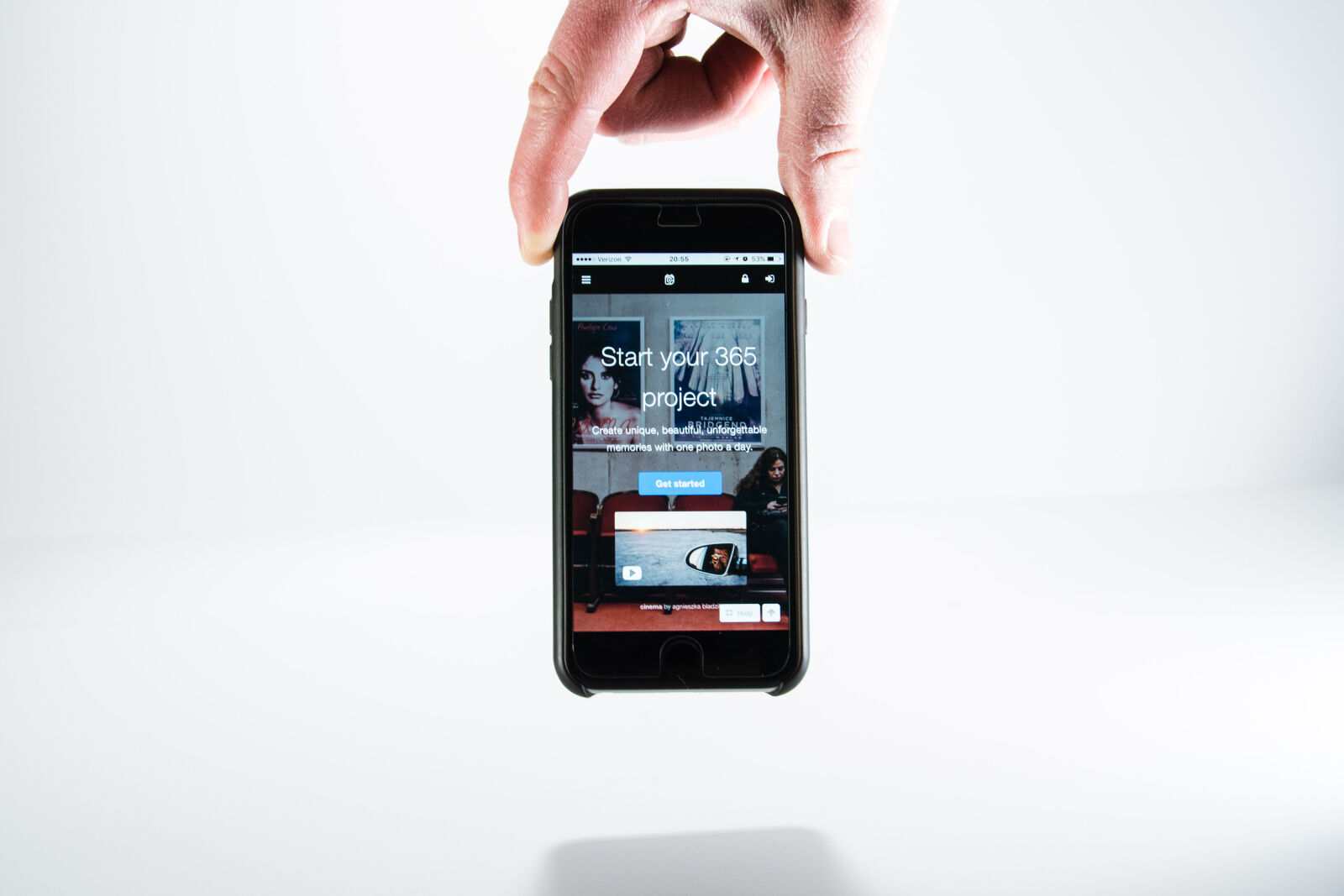 Panasonic Lumix DMC-GH4 sample photo. Hands, iphone, studio, tookapic photography
