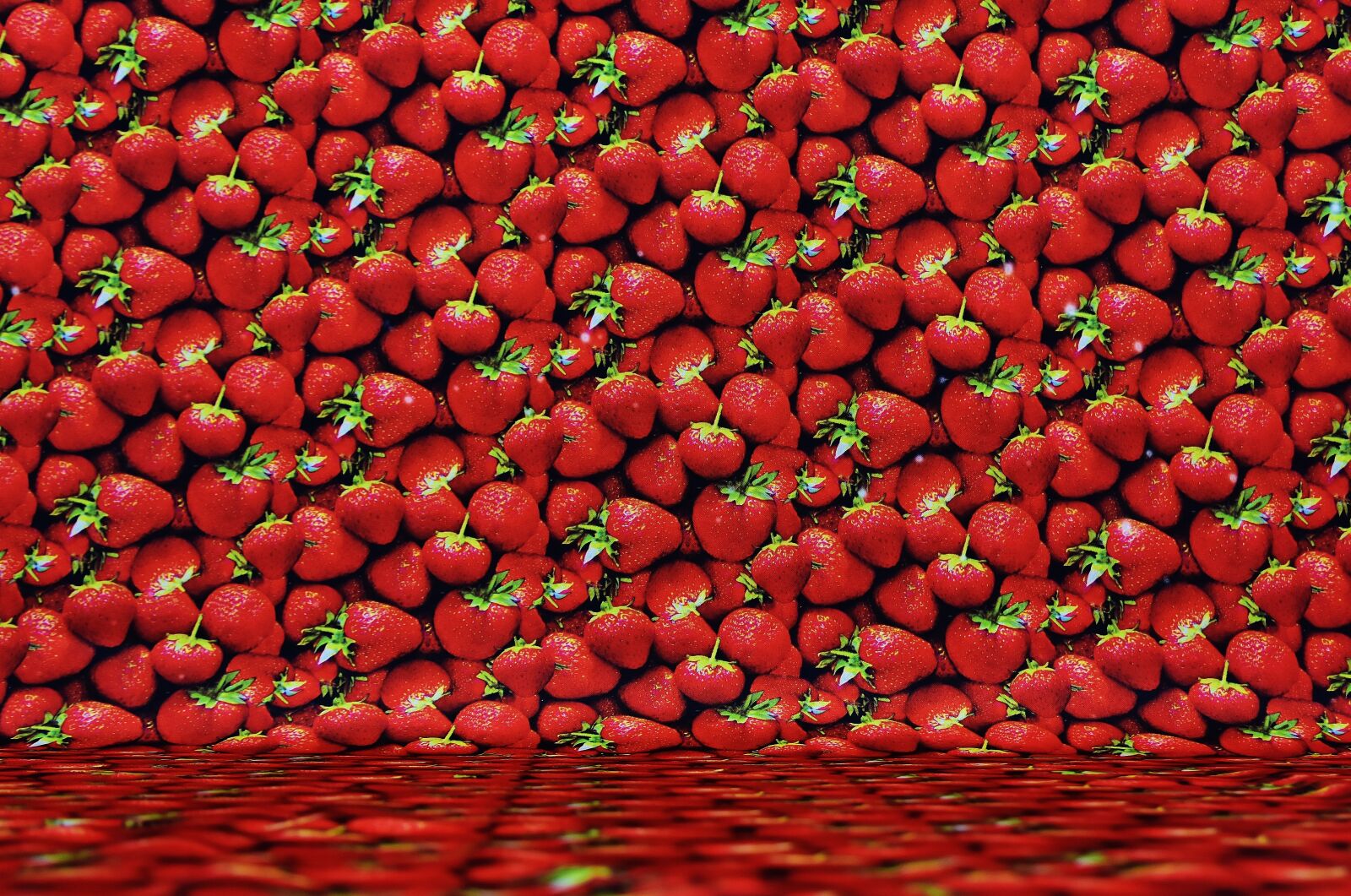 Nikon D7200 sample photo. Background image, strawberries, textile photography
