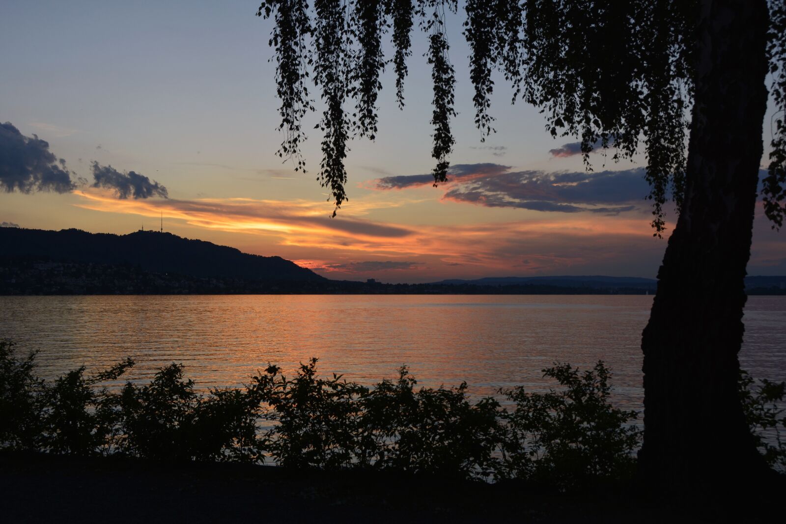 Nikon D7100 sample photo. Sunset, evening sun, lake photography