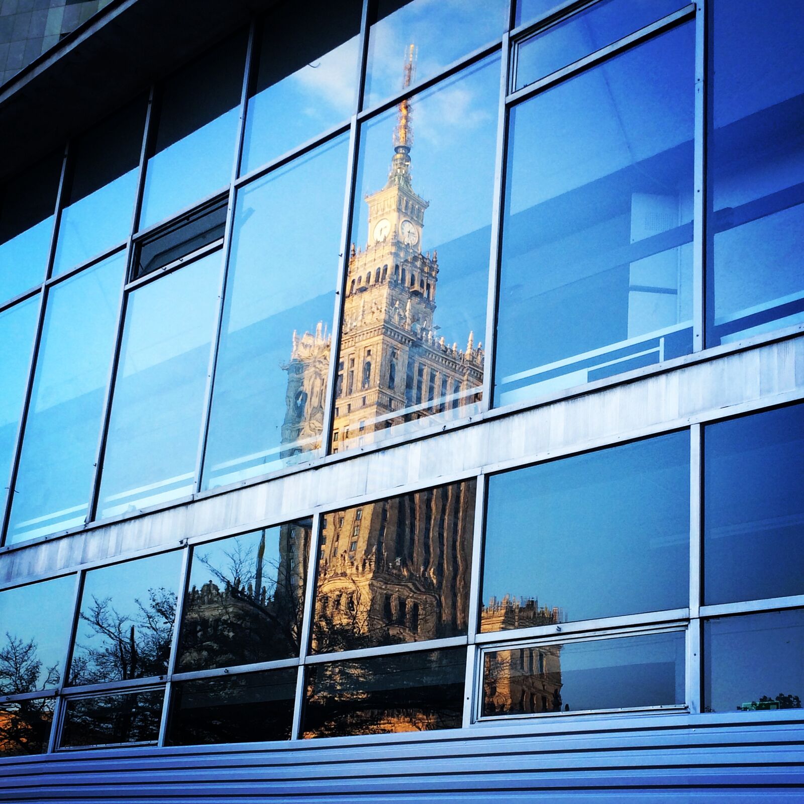 iPhone 5s back camera 4.15mm f/2.2 sample photo. Warsaw, europe, mirror photography