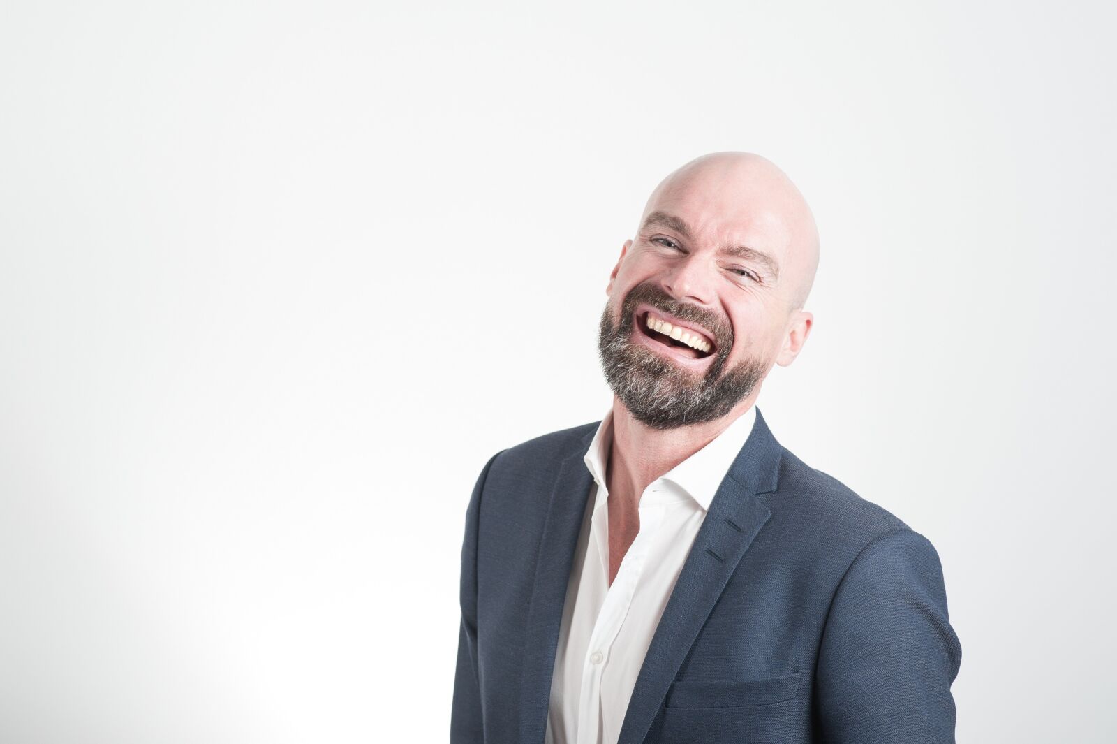 Nikon D700 sample photo. Adult, bald, beard photography