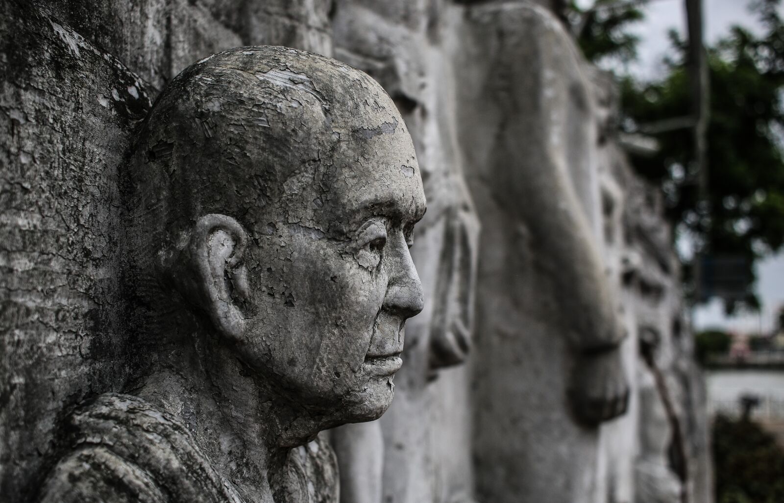 Canon EF-S 24mm F2.8 STM sample photo. Stone, face, head photography