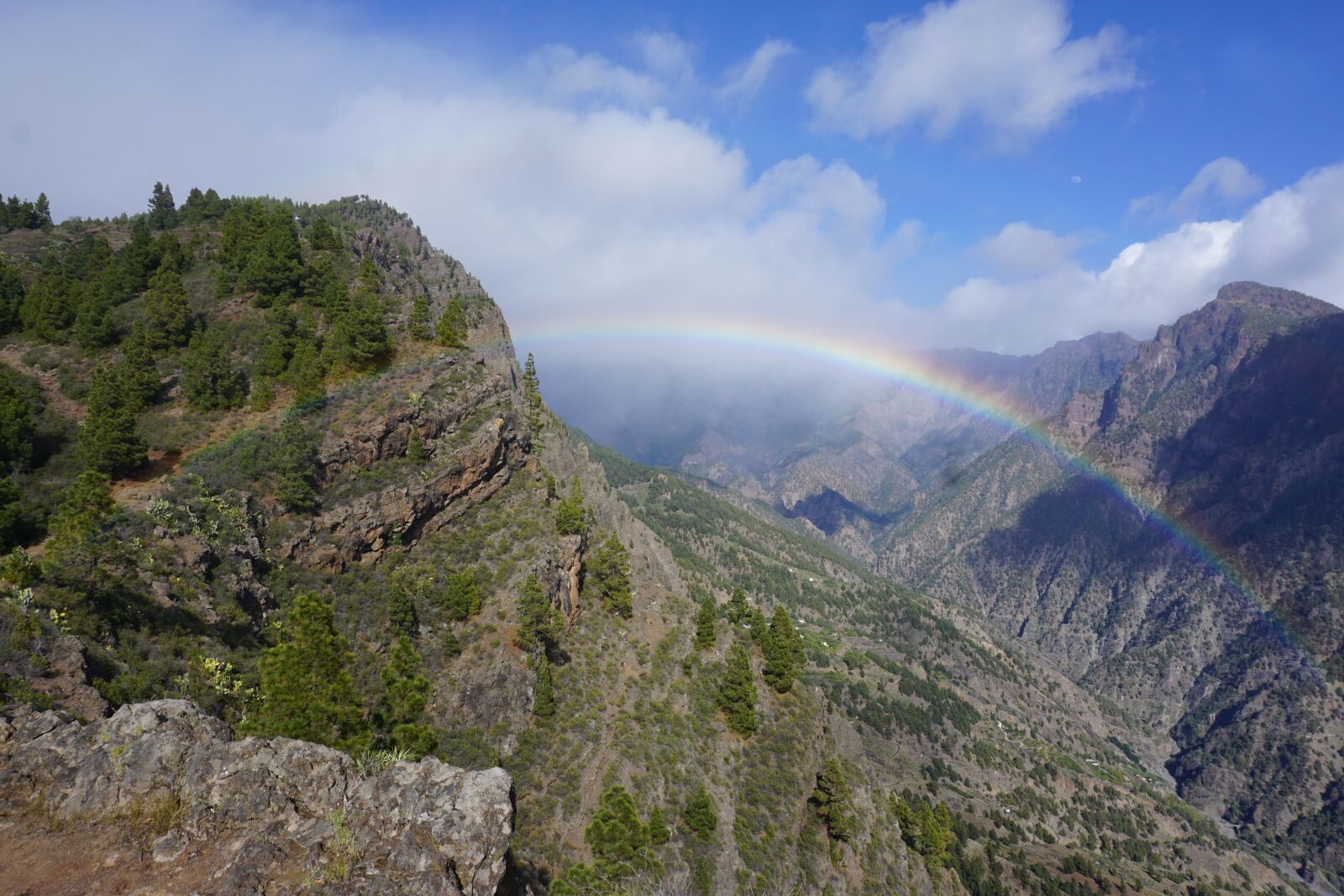 Sony E 16-50mm F3.5-5.6 PZ OSS sample photo. Rainbow, clouds, landscape photography