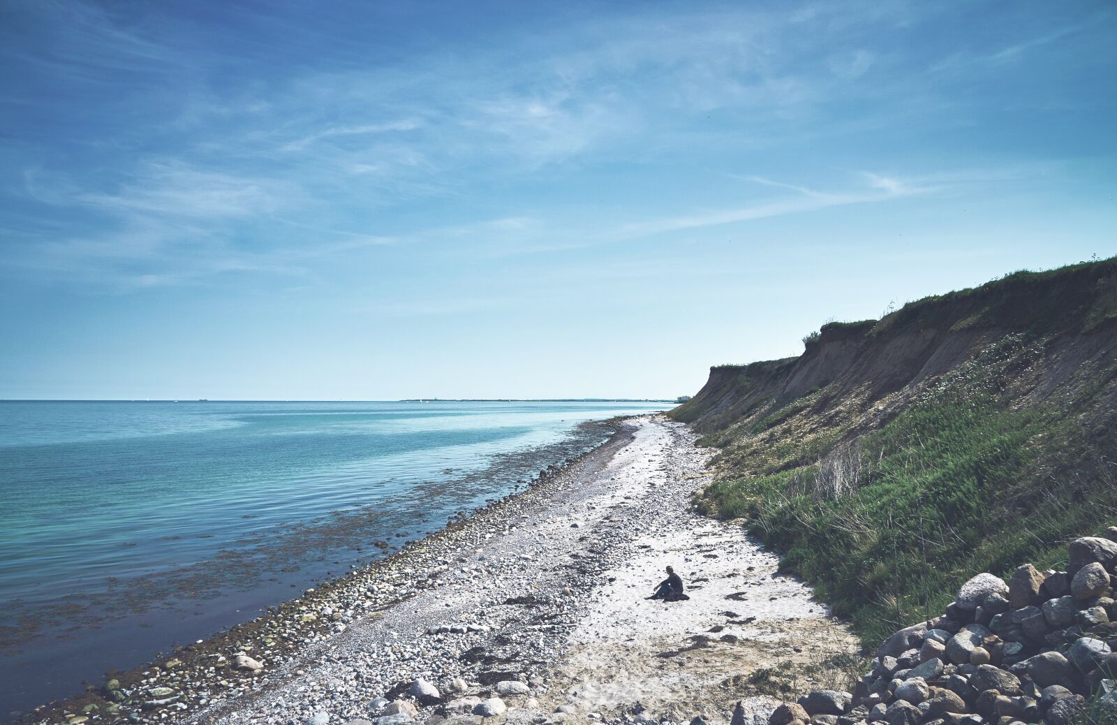 Sony a6300 sample photo. Coast, cliff, sky photography