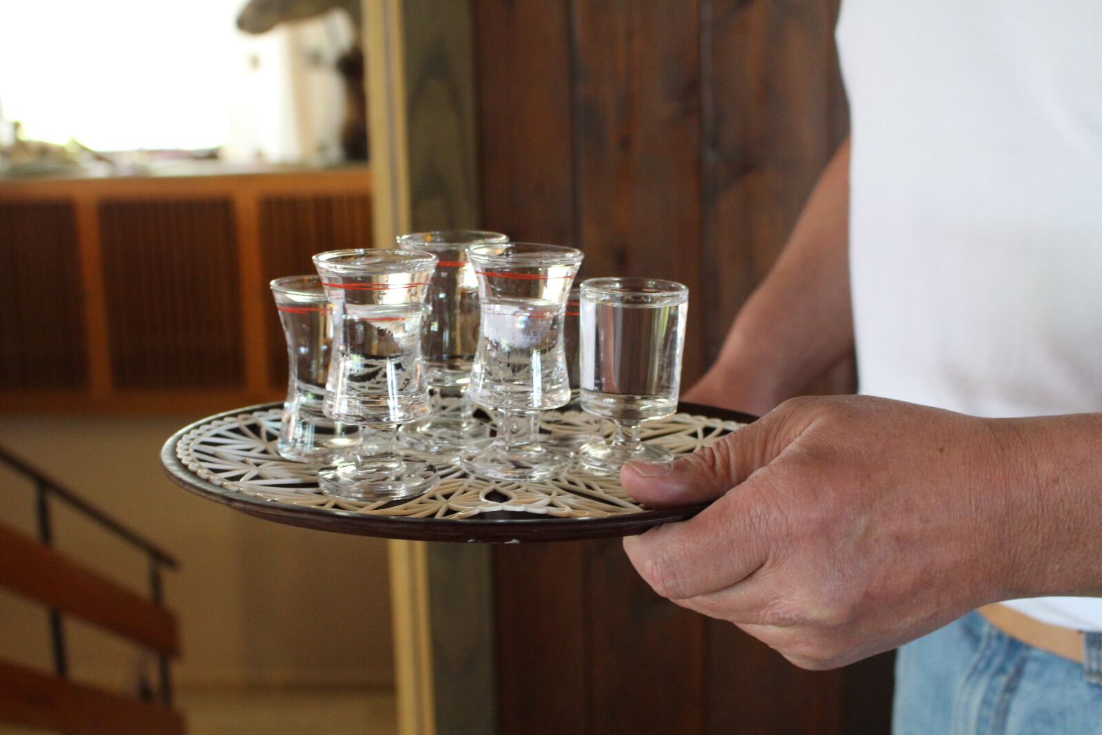 Canon EOS 700D (EOS Rebel T5i / EOS Kiss X7i) sample photo. Tray, brandy, glasses photography