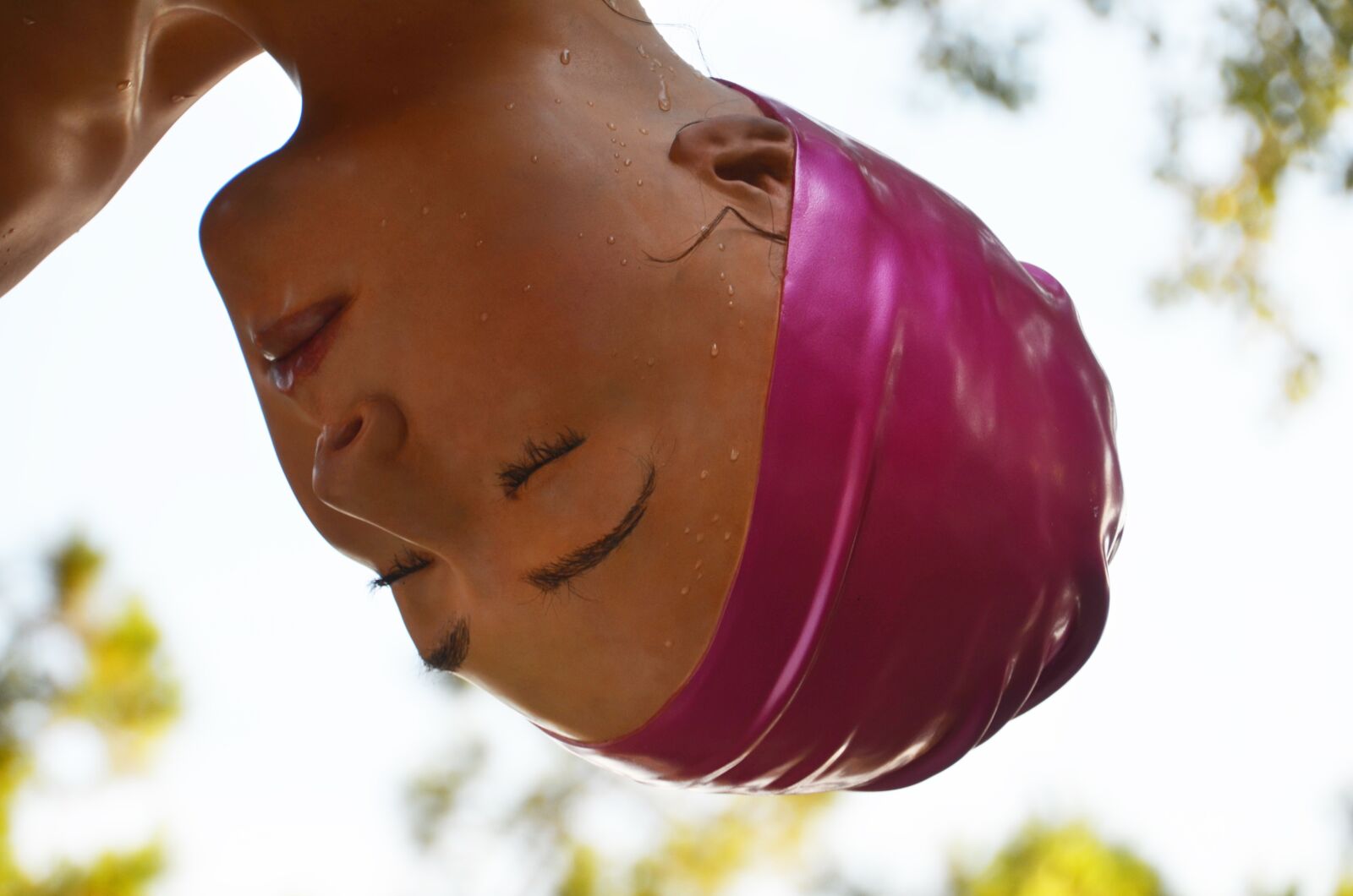 Nikon D7000 sample photo. Woman's head, bathing cap photography