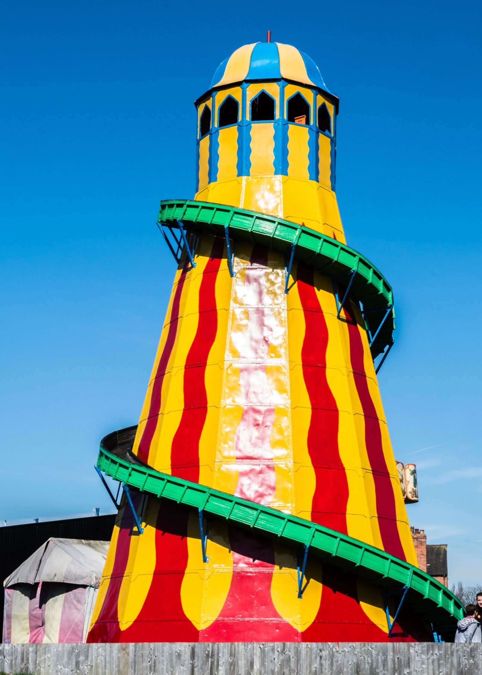 Nikon D5200 sample photo. Helterskelter, fun fair, ride photography
