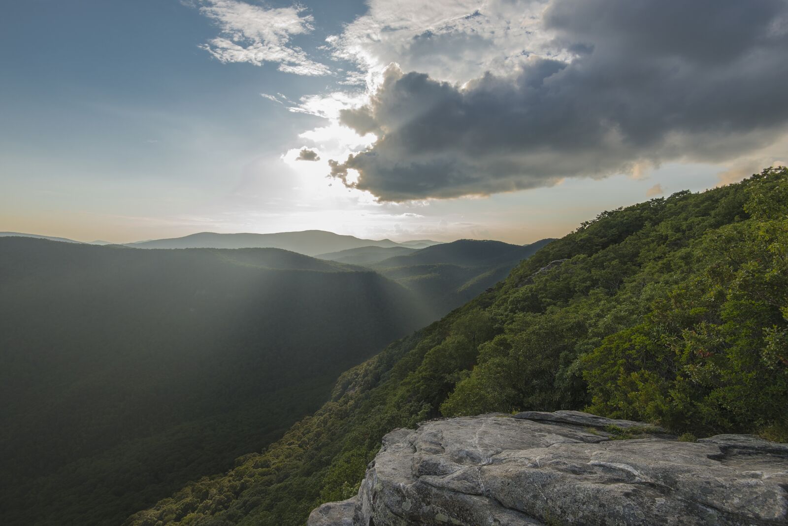 Nikon D810 sample photo. Sunset, mountains, north carolina photography