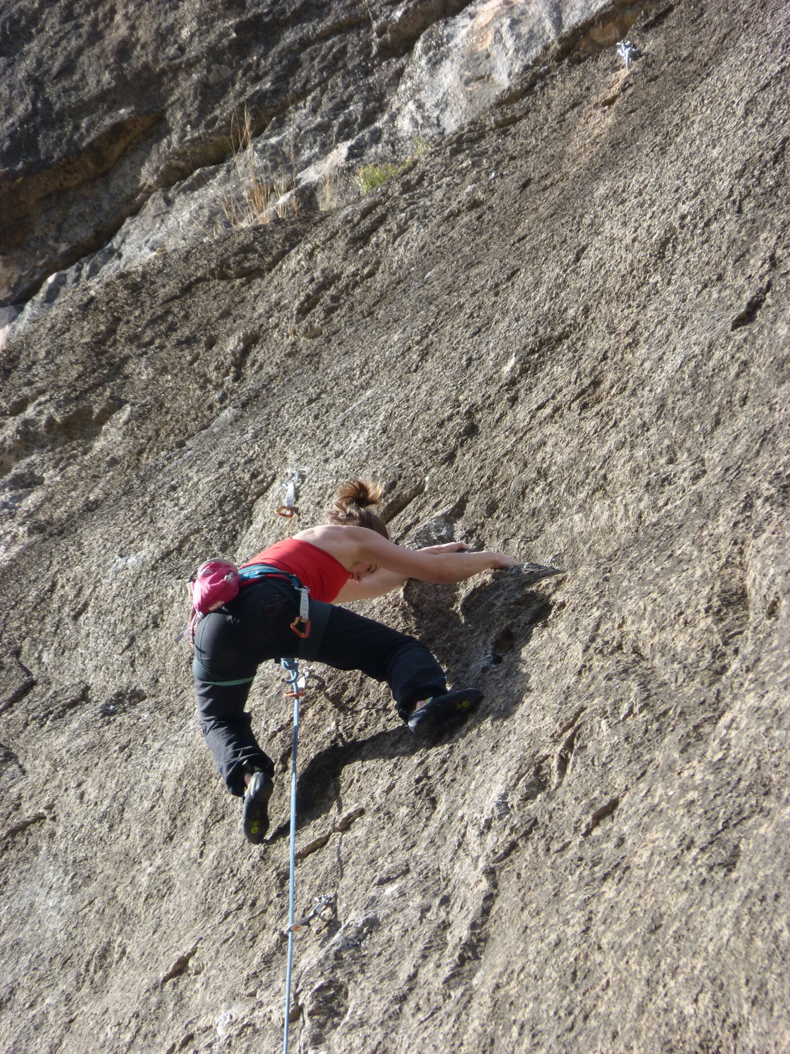 Panasonic DMC-FZ62 sample photo. Climber, escalation, rock wall photography