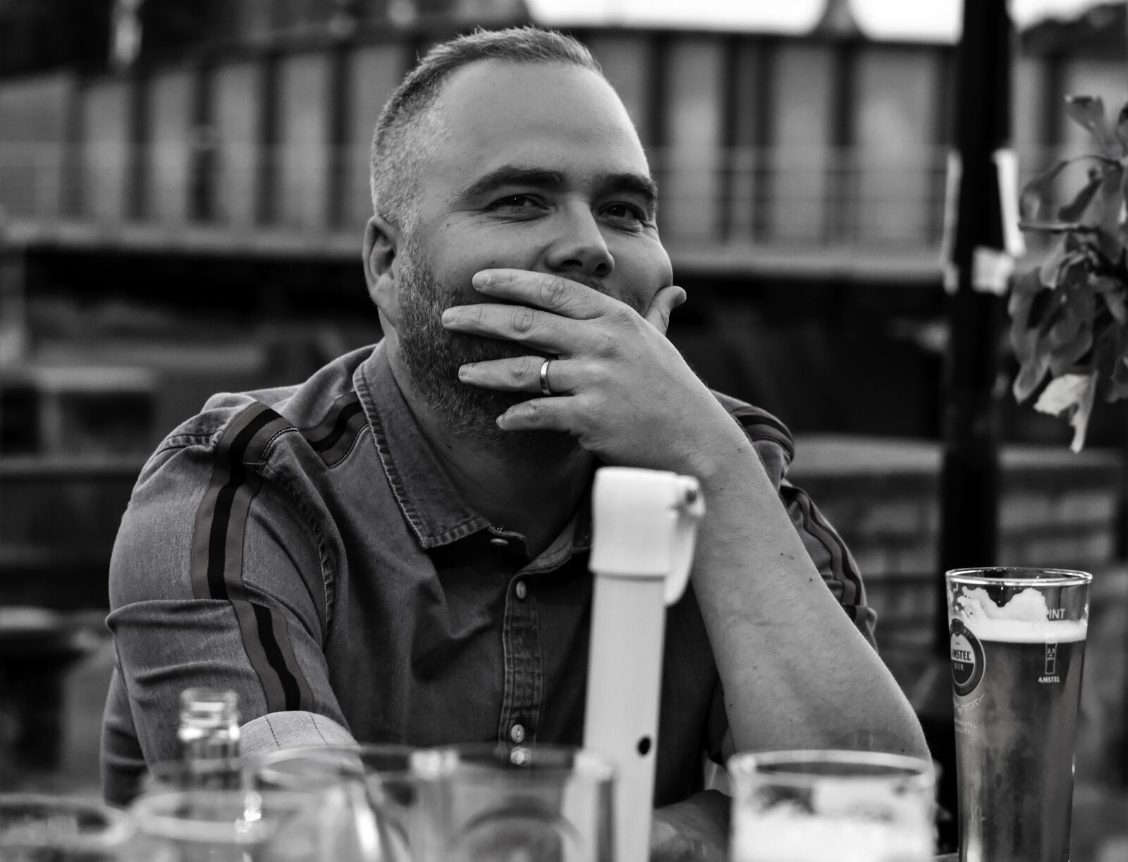 Nikon D5500 sample photo. Think, smile, man photography