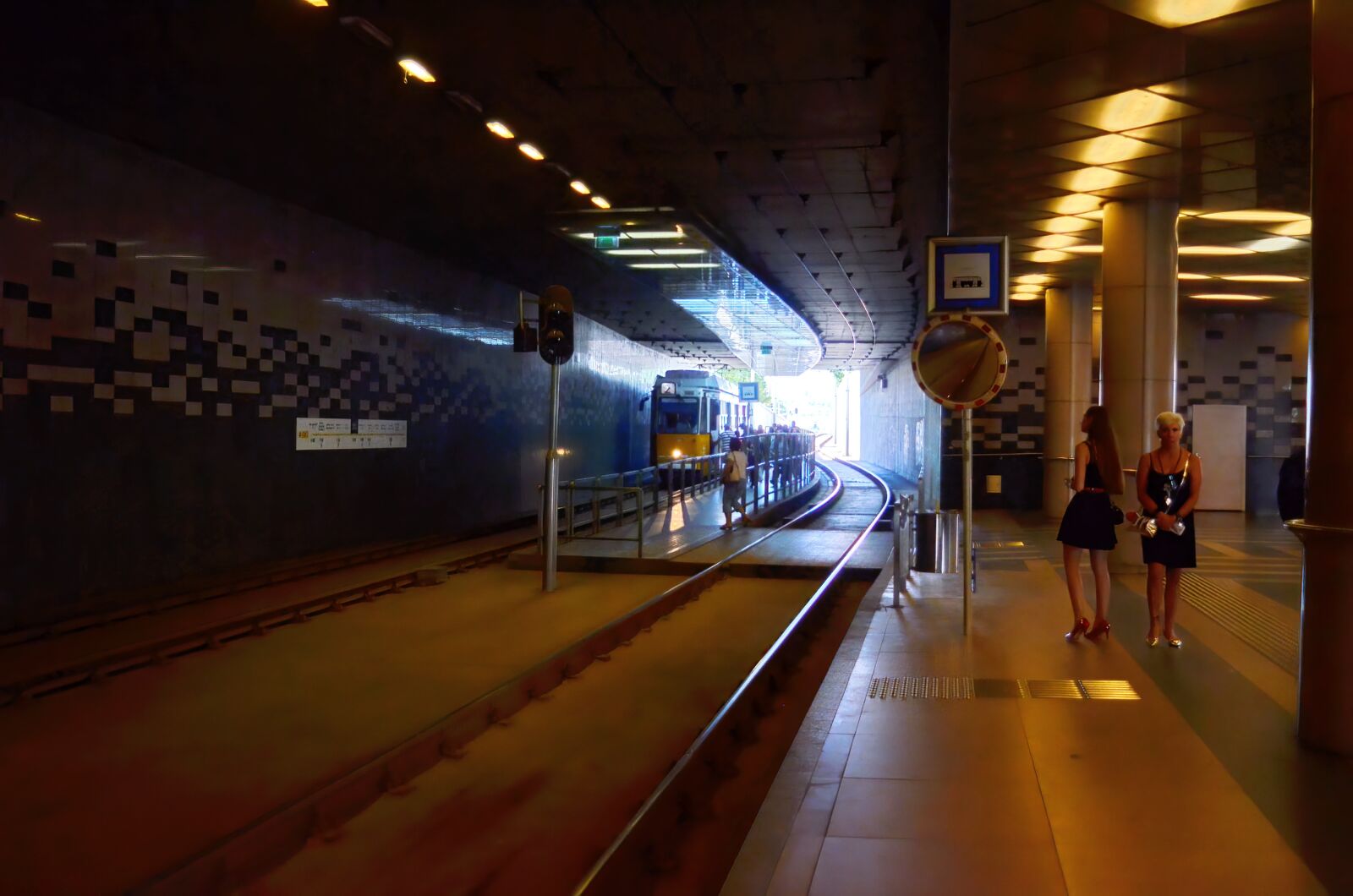 Nikon D5100 sample photo. The station, tram, the photography