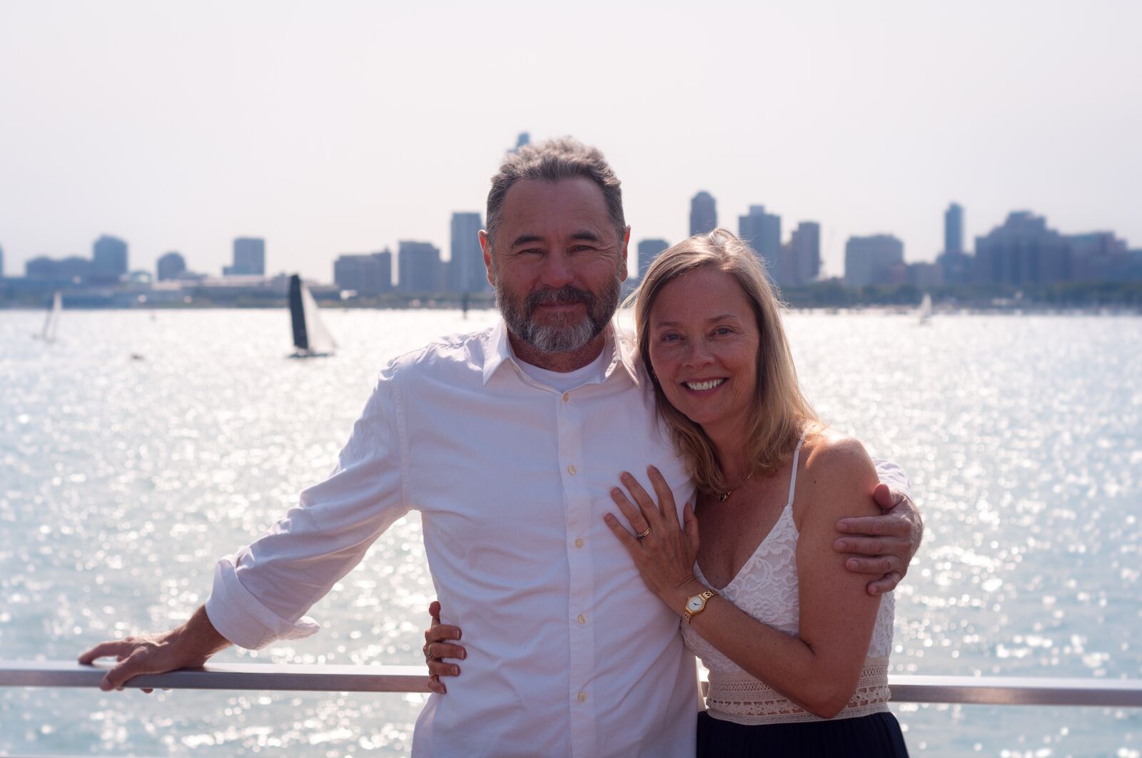Nikon D90 sample photo. Couple, river, boat photography