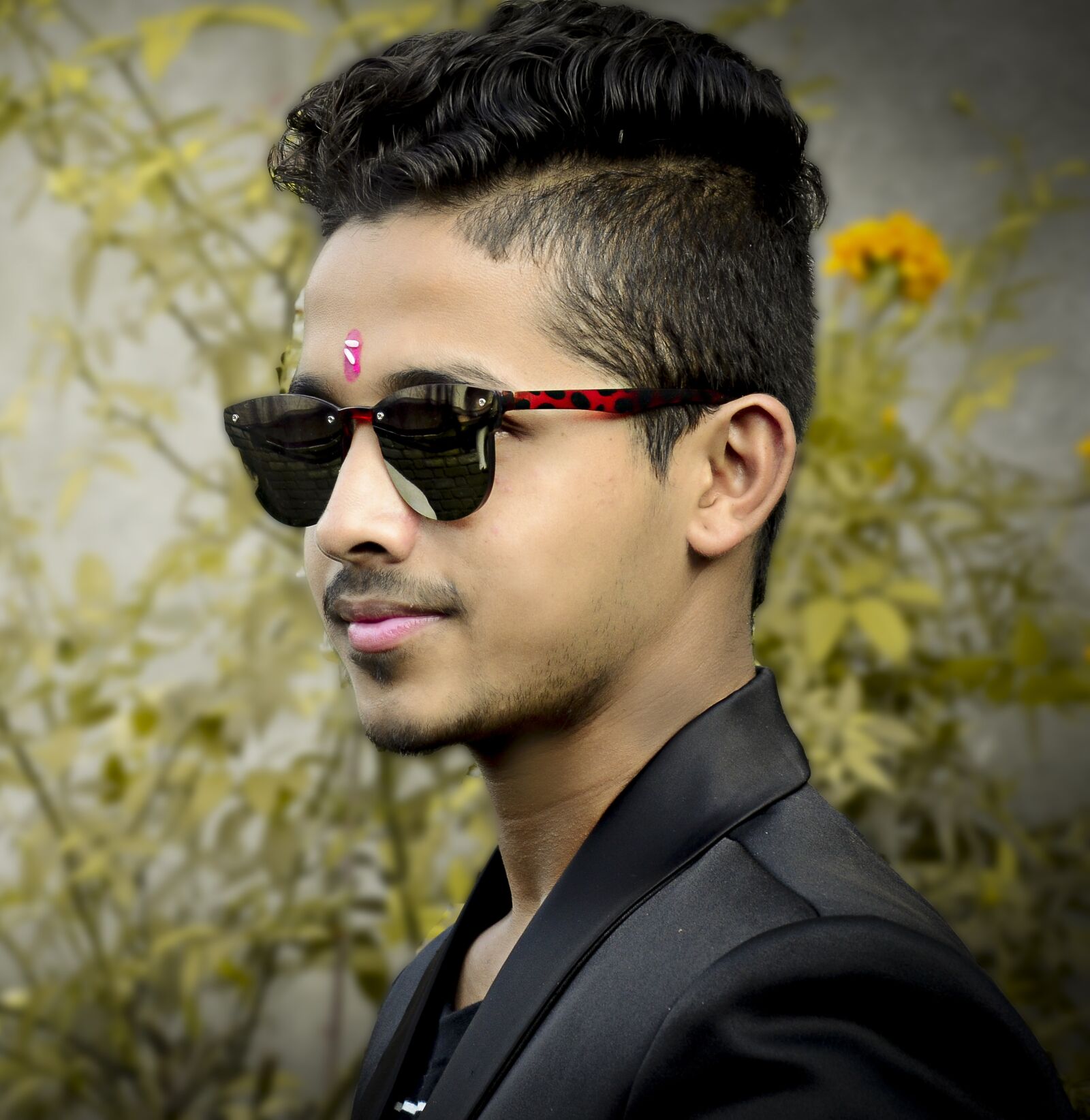 Nikon D7000 sample photo. Goggles, flower, portrait photography