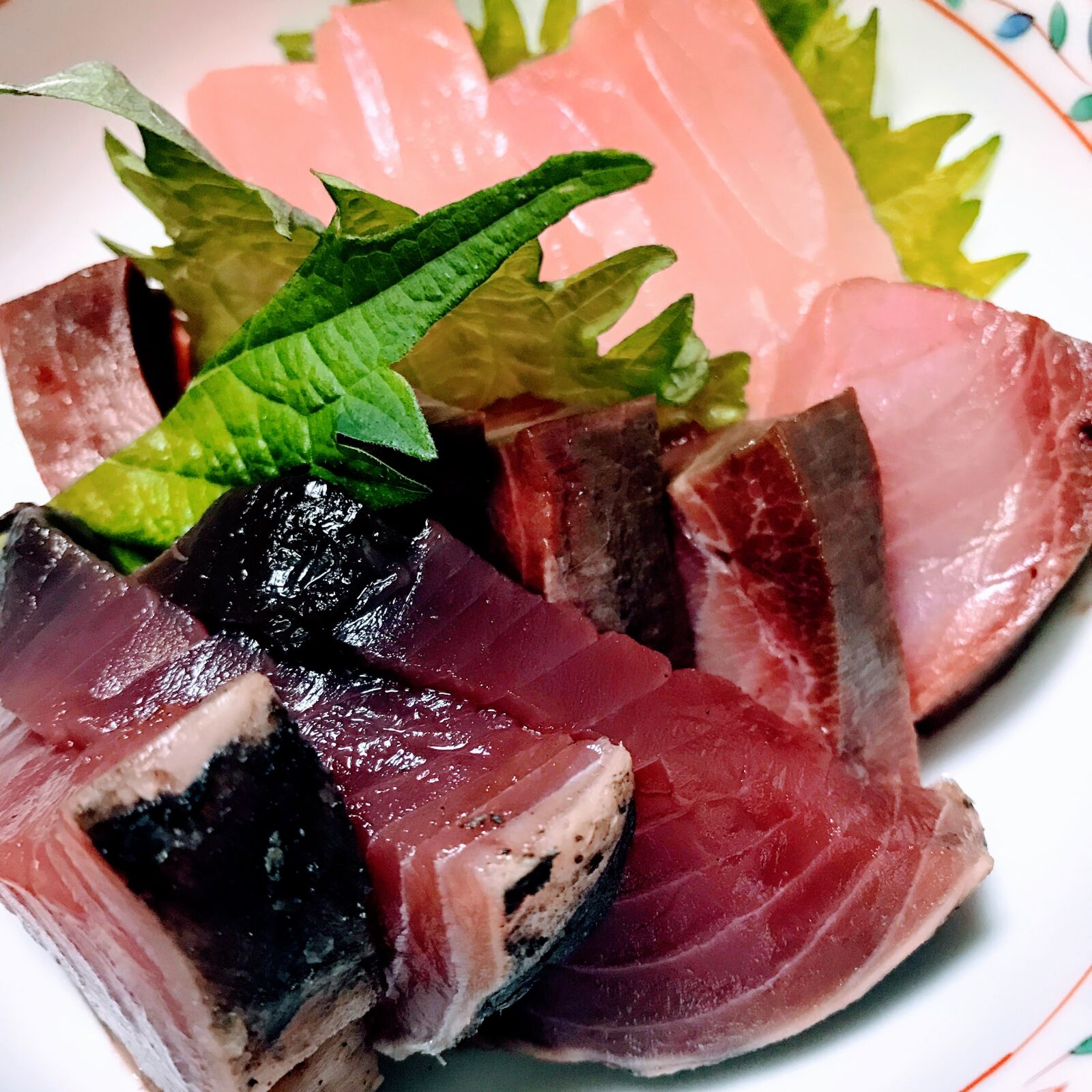 iPhone 7 Plus back dual camera 3.99mm f/1.8 sample photo. Sashimi, bonito, japan food photography