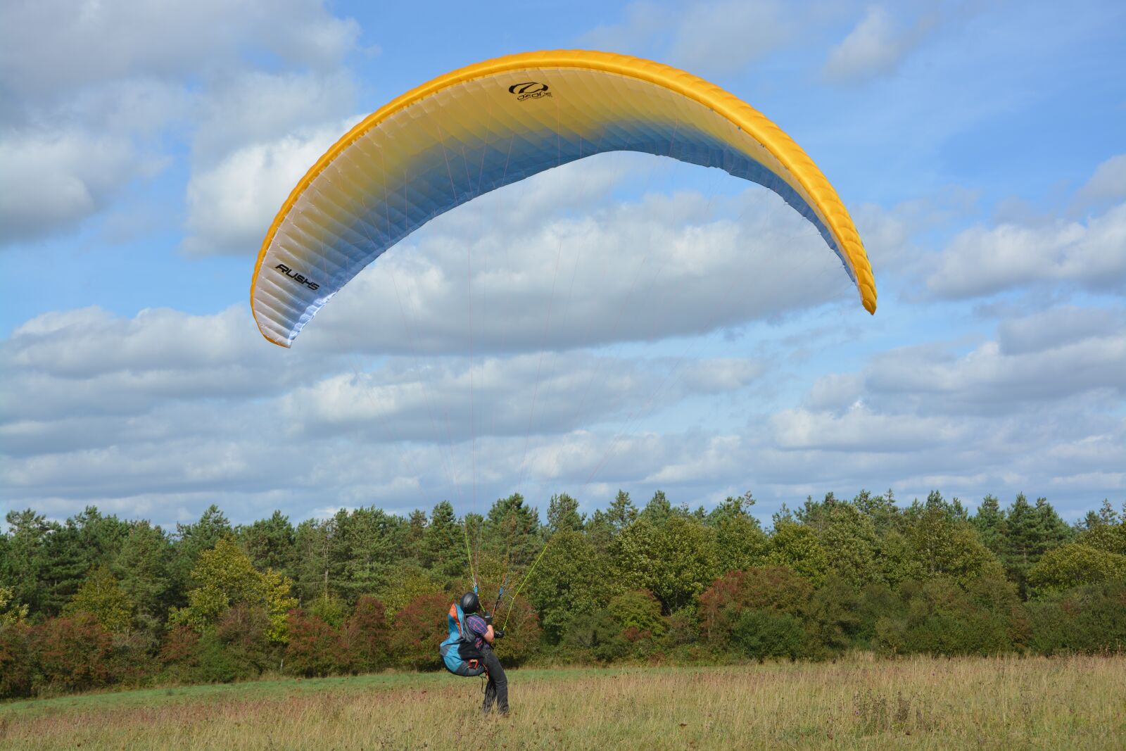 Nikon D5200 sample photo. Paragliding, paraglider, inflation of photography
