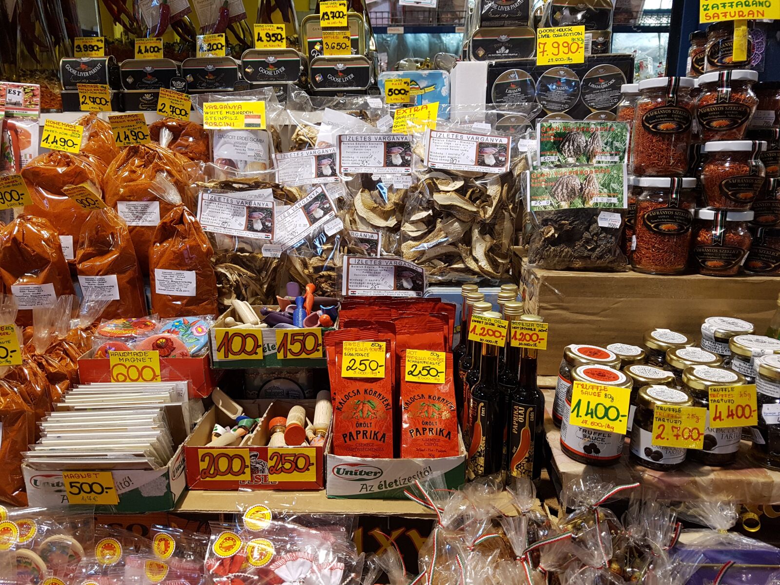Samsung Galaxy S7 Edge sample photo. Spices, hungary, large market photography