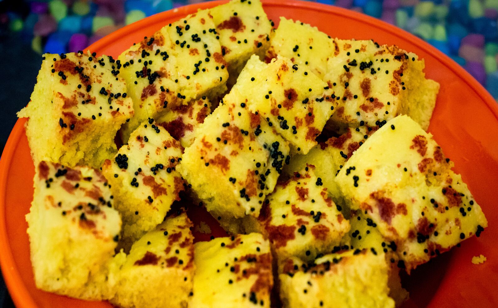 Nikon D5200 sample photo. Indian food dhokla, dhokla photography