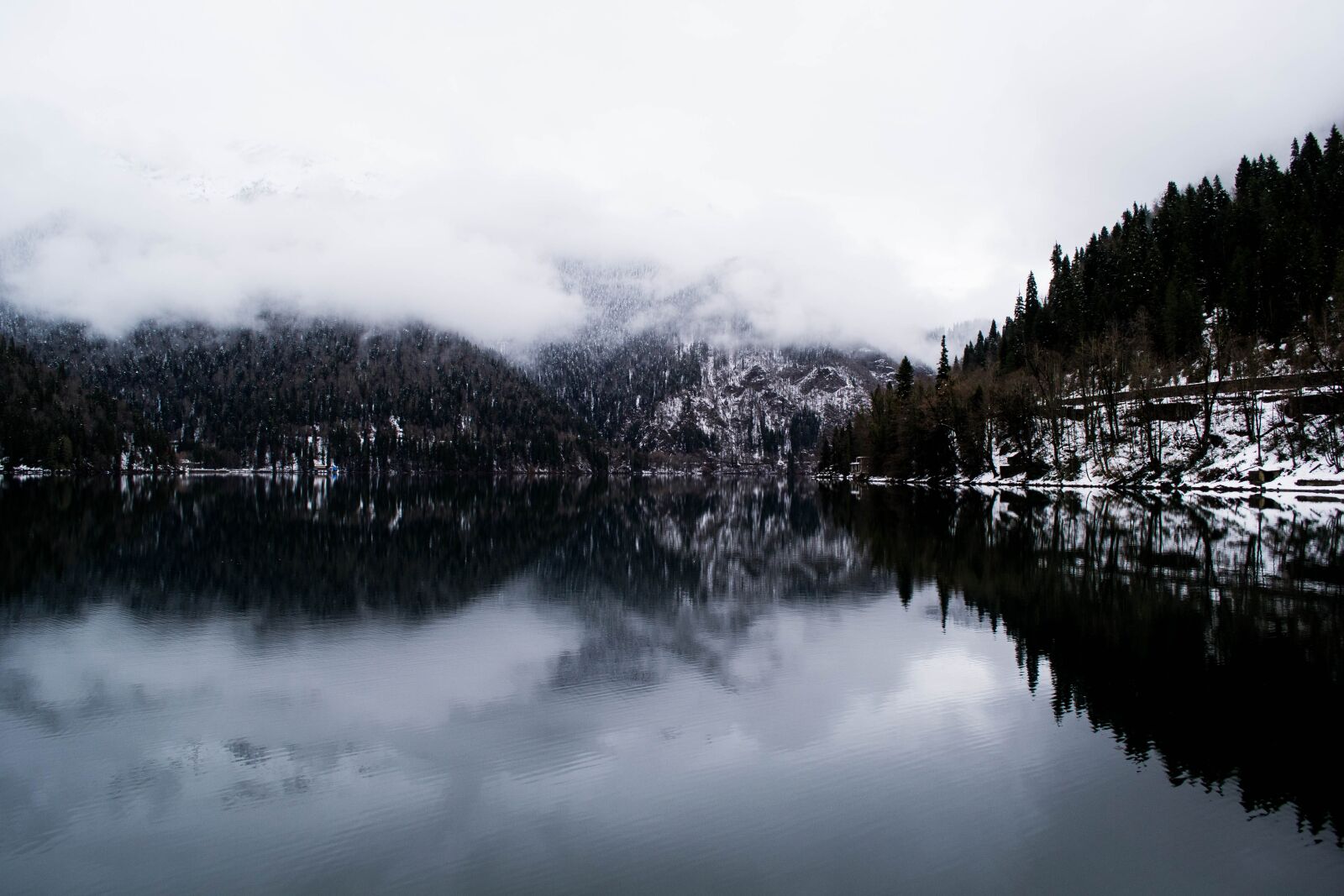 Nikon D3100 sample photo. Mountains, forests, lake photography