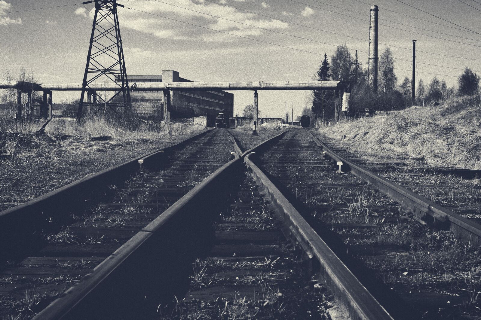 Sony SLT-A58 sample photo. Rails, sky, railway photography
