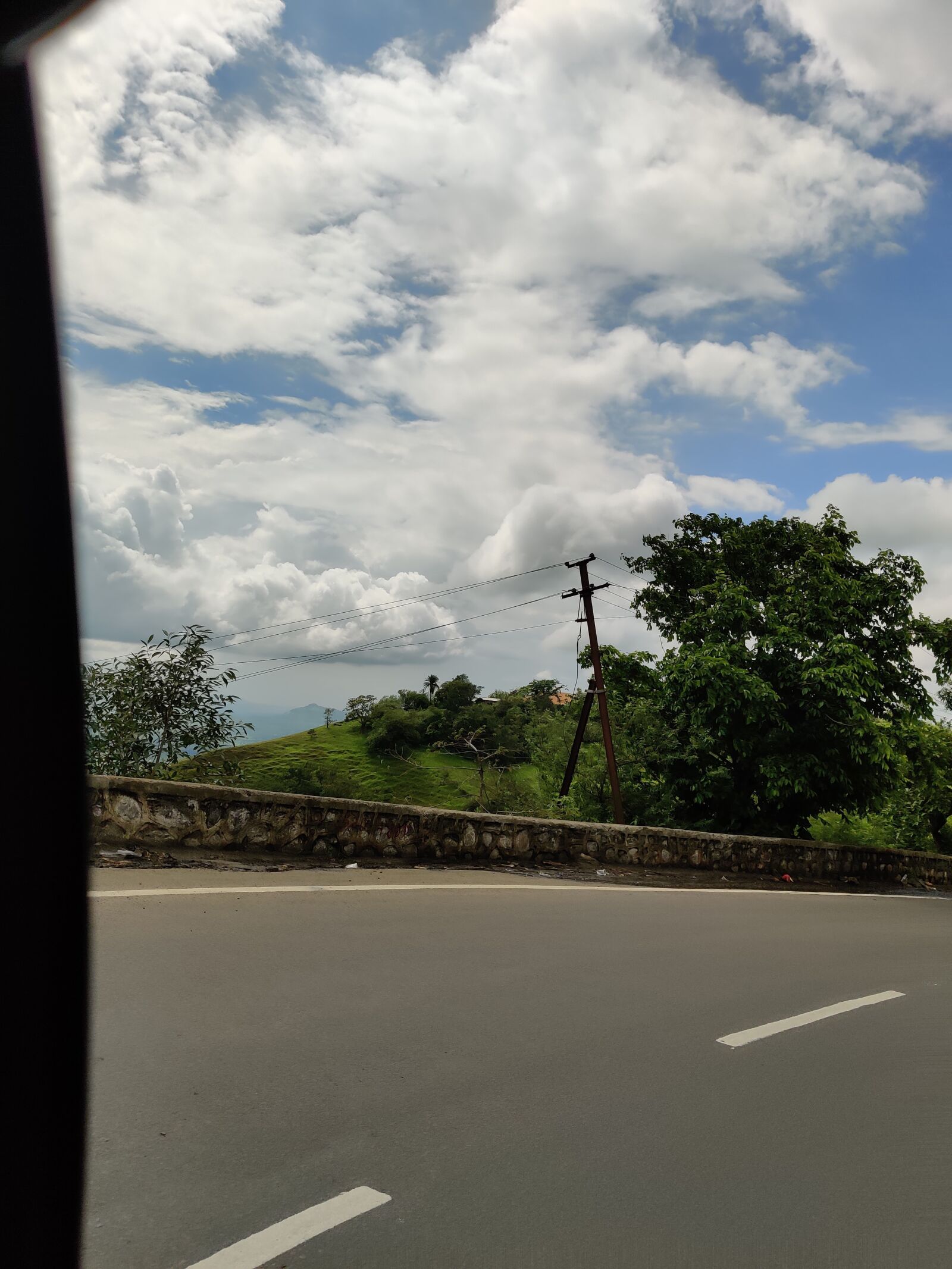OnePlus HD1901 sample photo. Road, sky, clouds photography