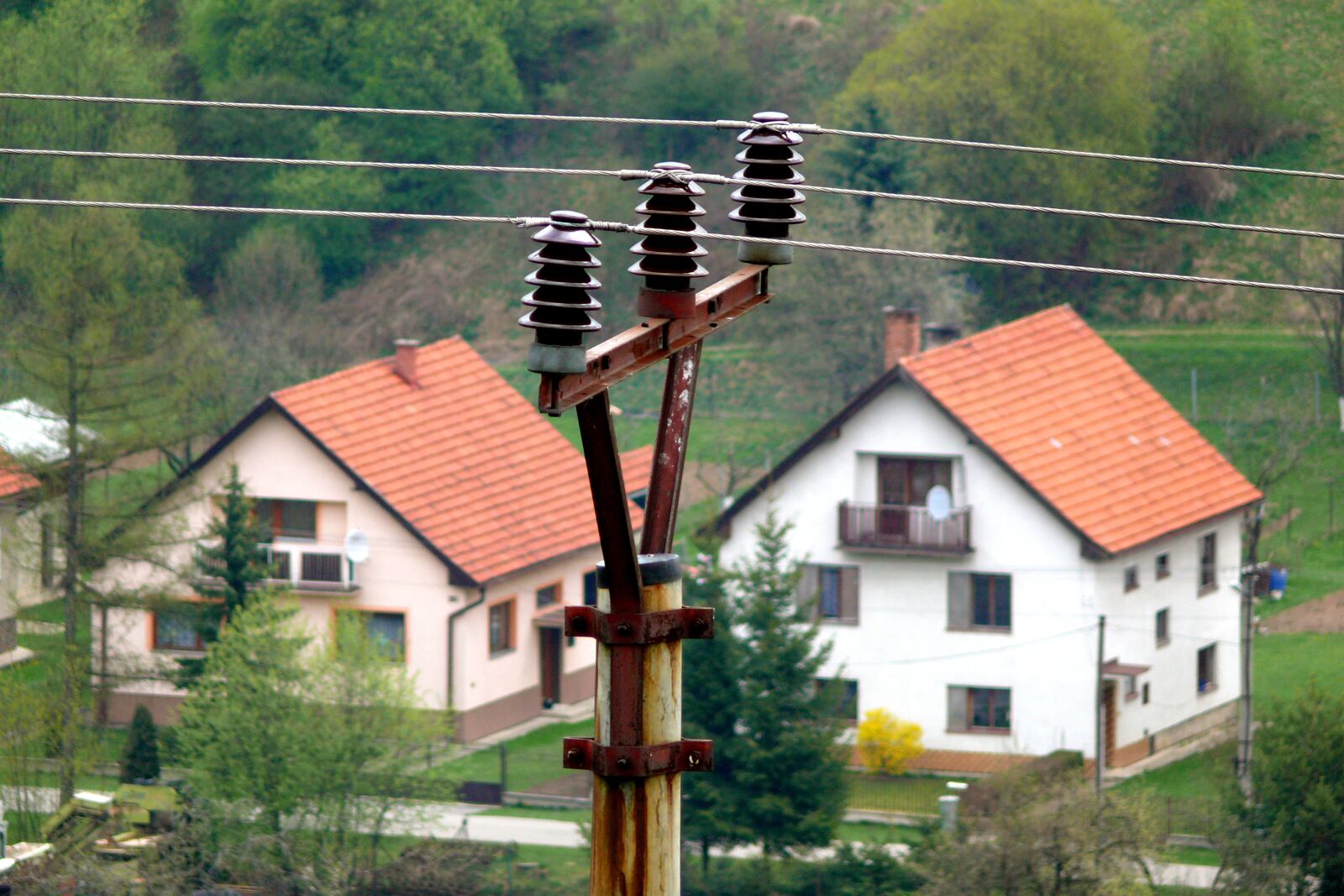 Panasonic DMC-FZ50 sample photo. Electrical wiring, column, energy photography