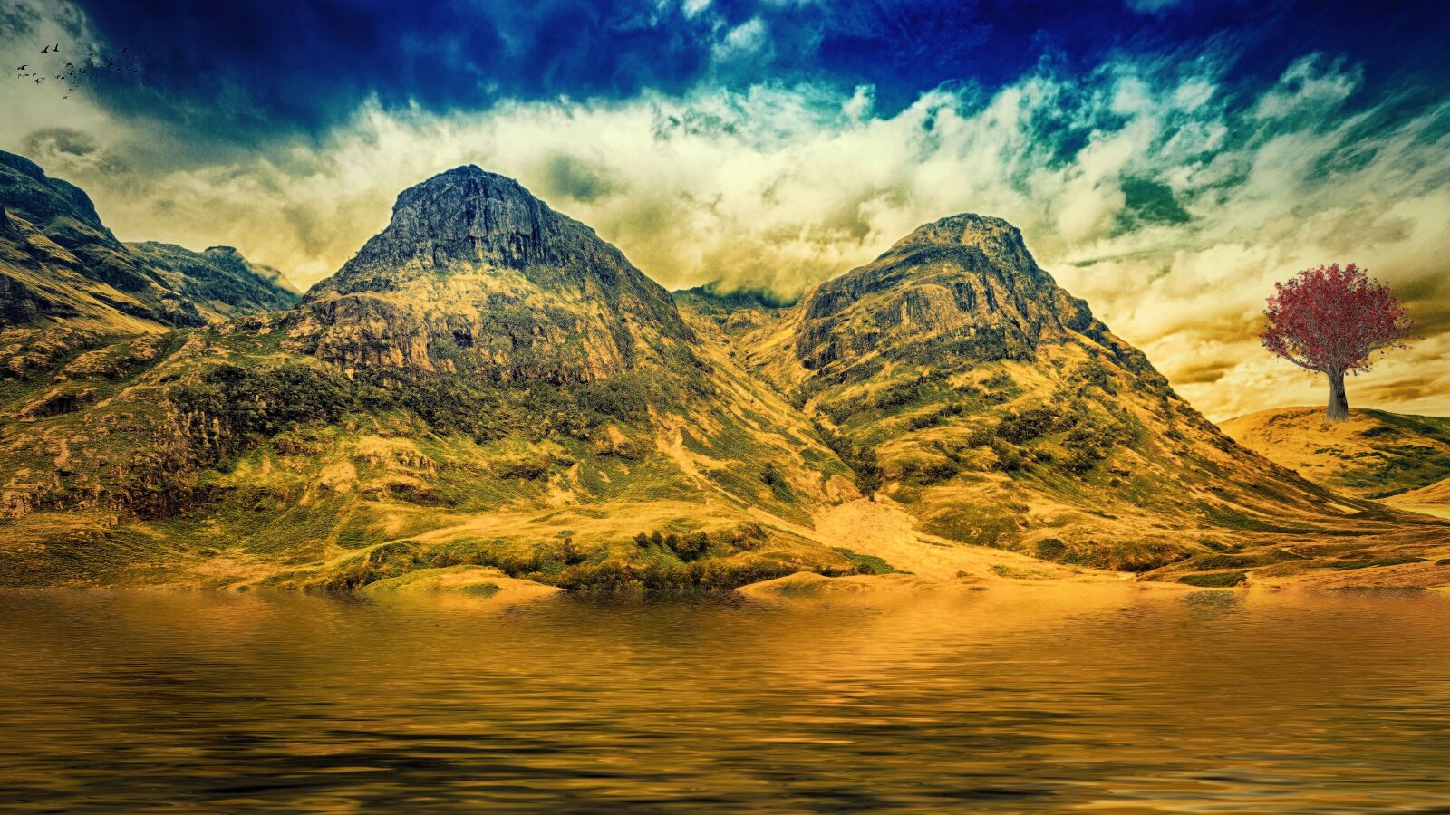 Canon EOS 5D Mark II sample photo. Mountains, sky, water photography