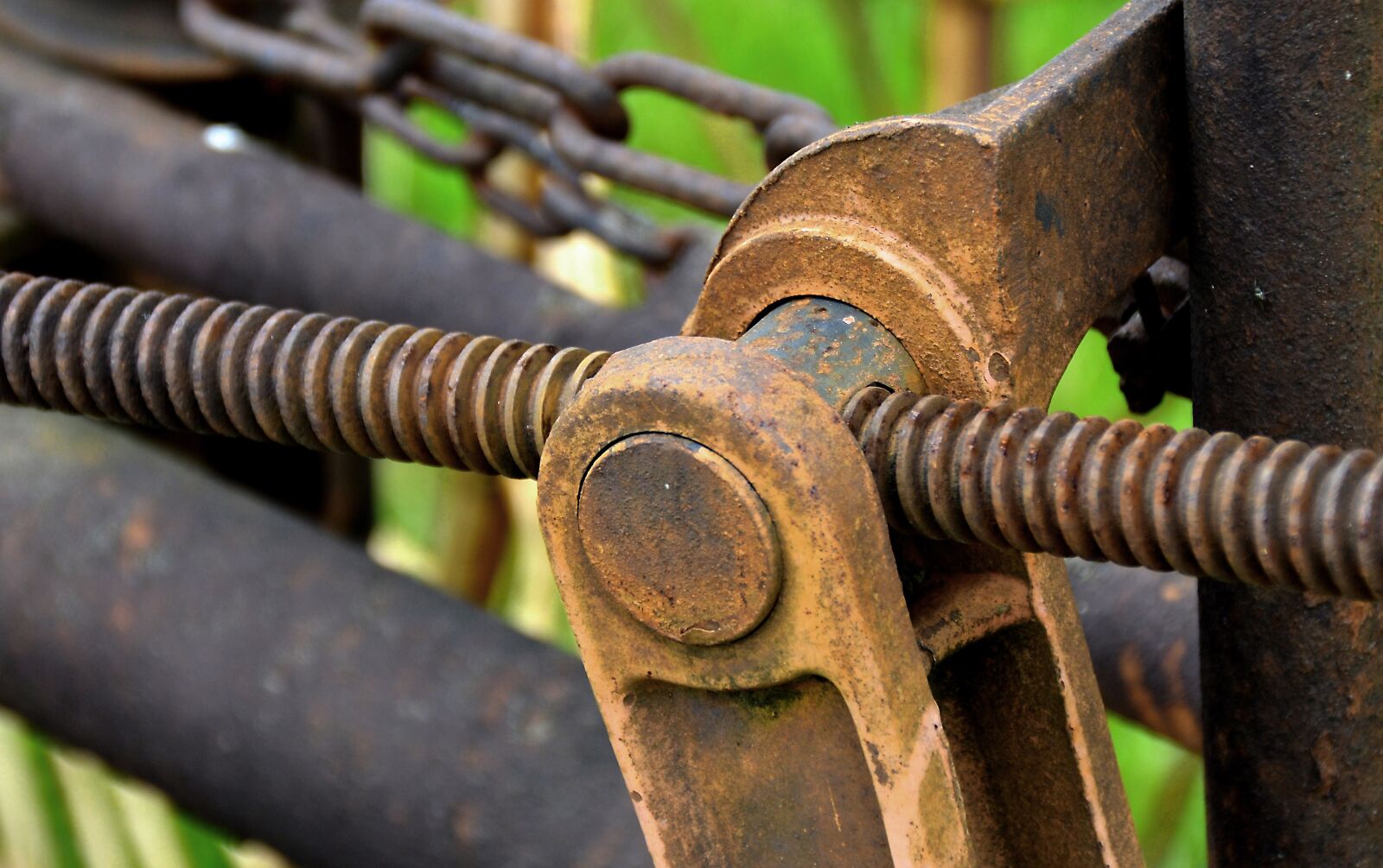 Nikon D3200 sample photo. Hay tedders, detail, agricultural photography
