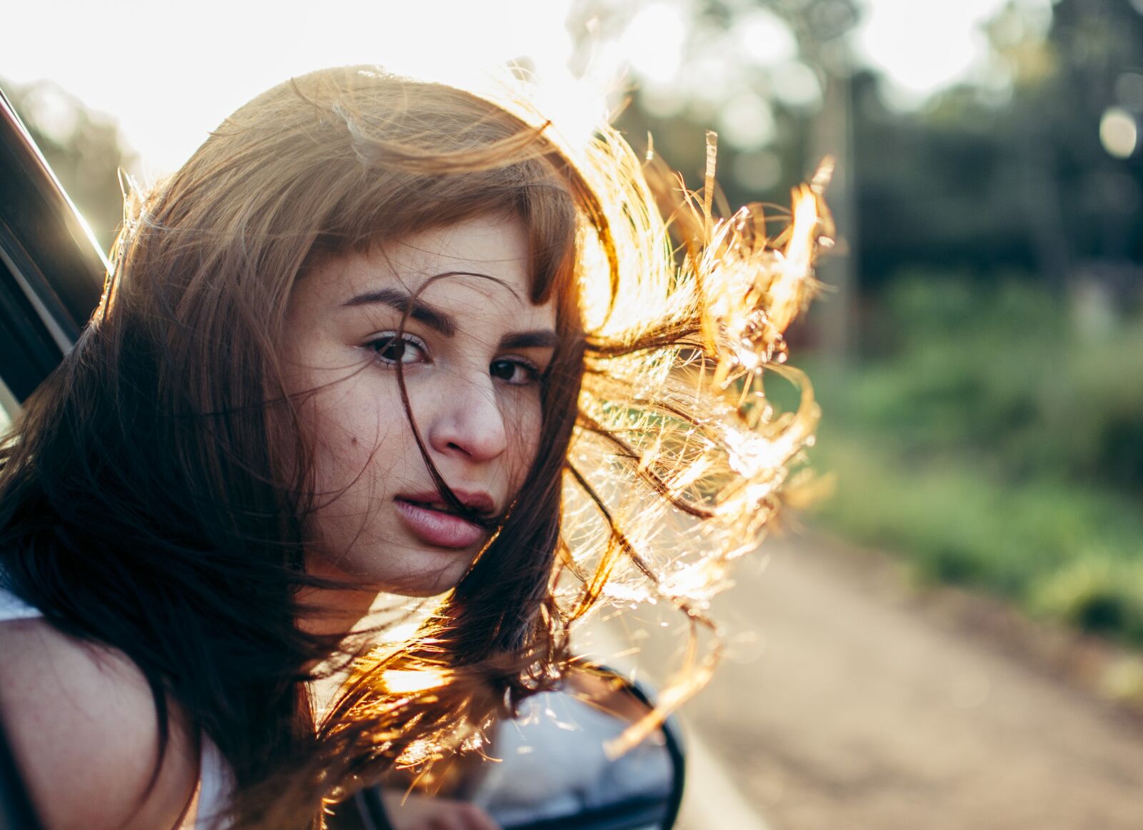 Nikon D300S sample photo. Girl, linda, car photography