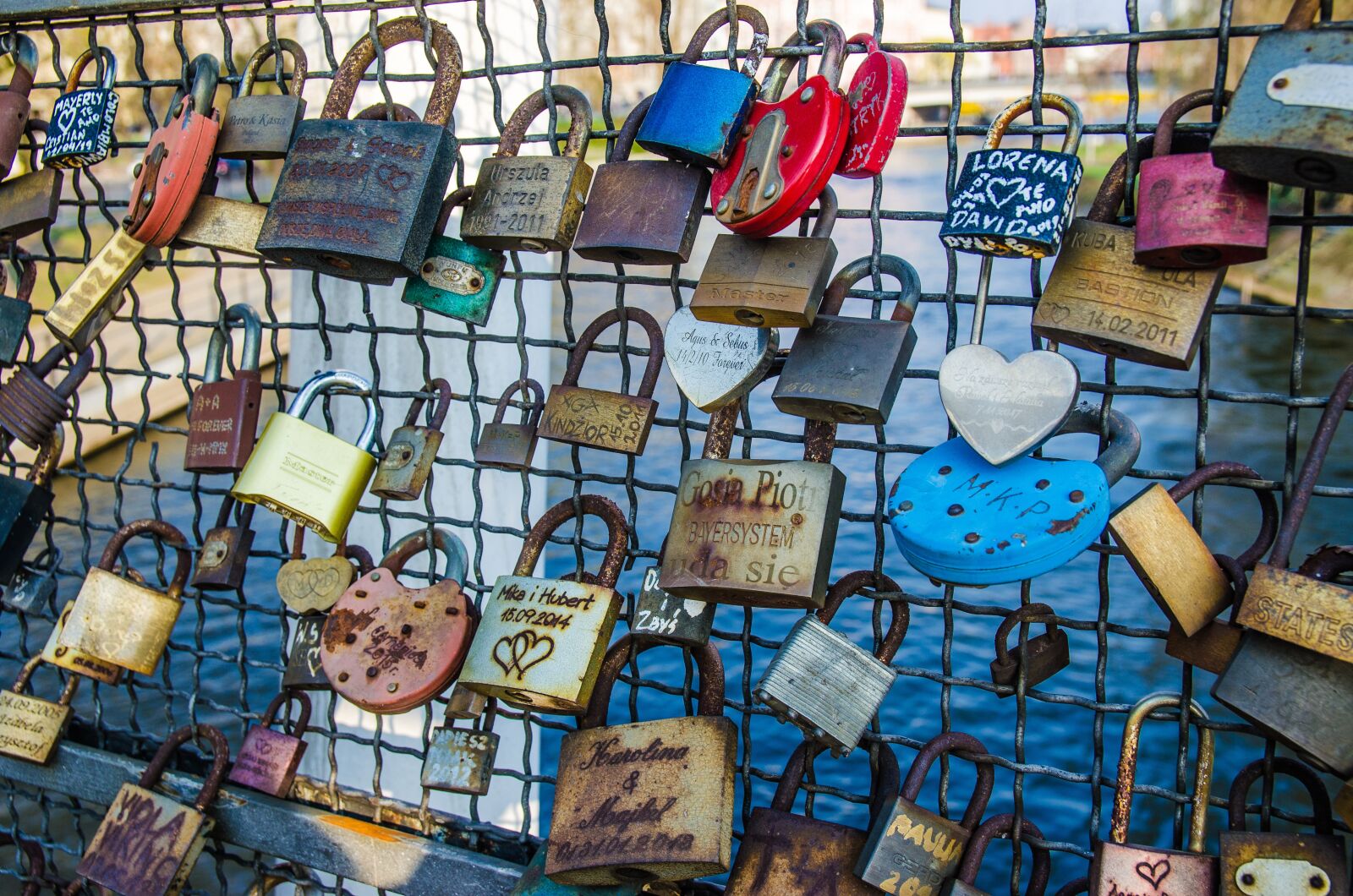 Nikon D5100 sample photo. Bridge, padlocks, footbridge photography