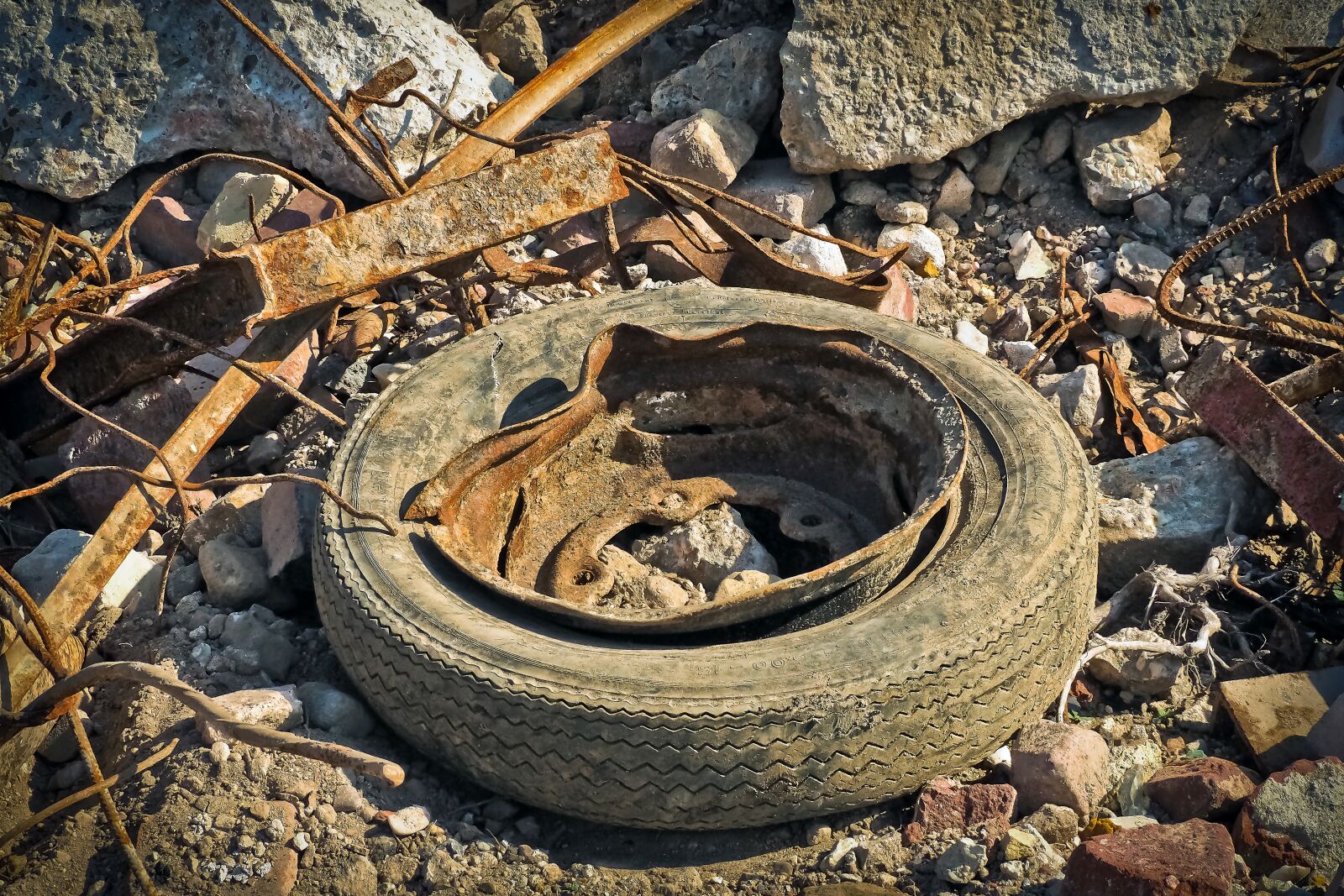 Olympus OM-D E-M10 sample photo. Garbage, debris, waste photography