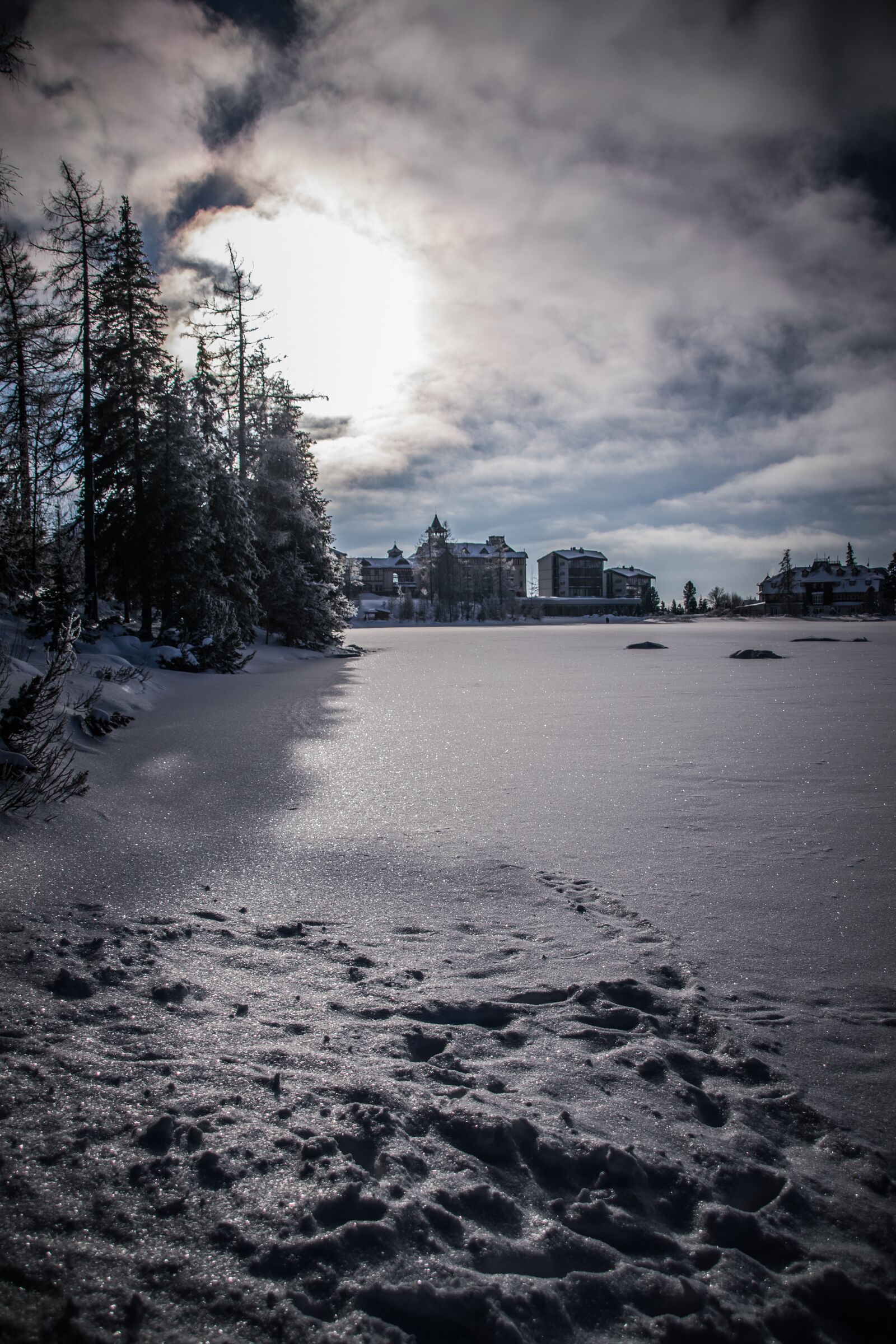 Nikon D5300 sample photo. Winter, lake, snow photography