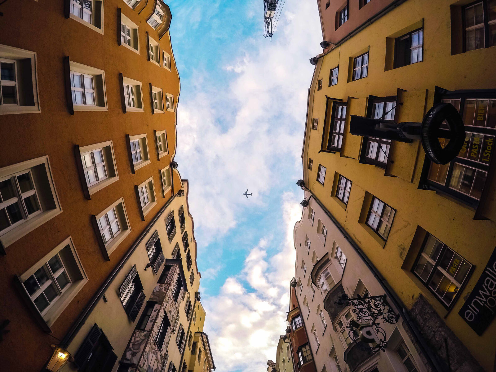 GoPro HERO4 Black sample photo. Airplane, apartment, architecture, blue photography