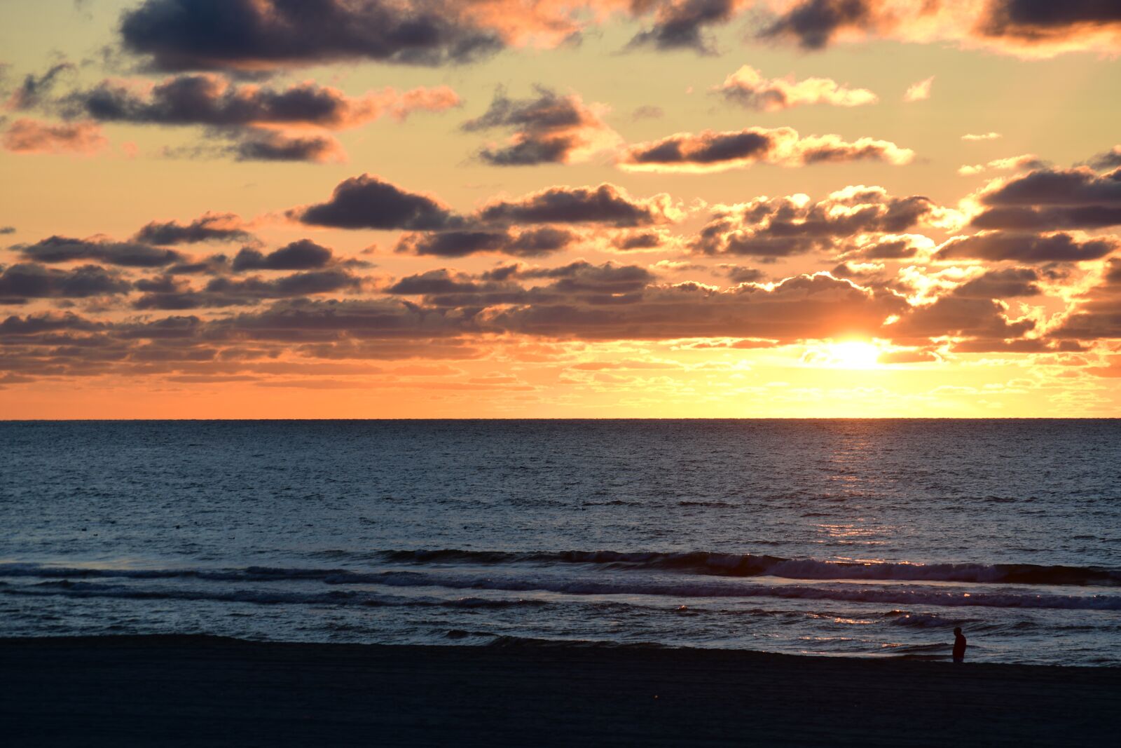 Nikon D500 sample photo. Sunset, horizon, sea photography