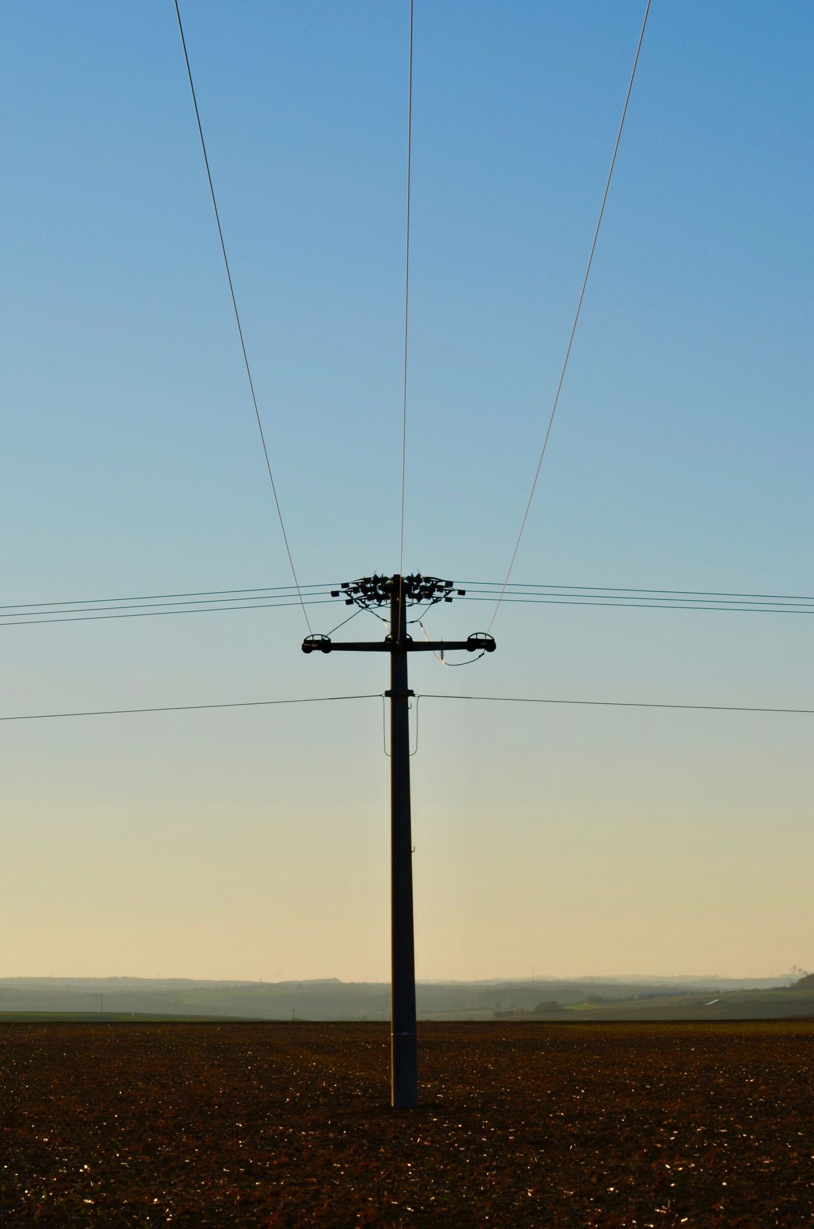 Nikon D5100 sample photo. Landline, overhead line, current photography