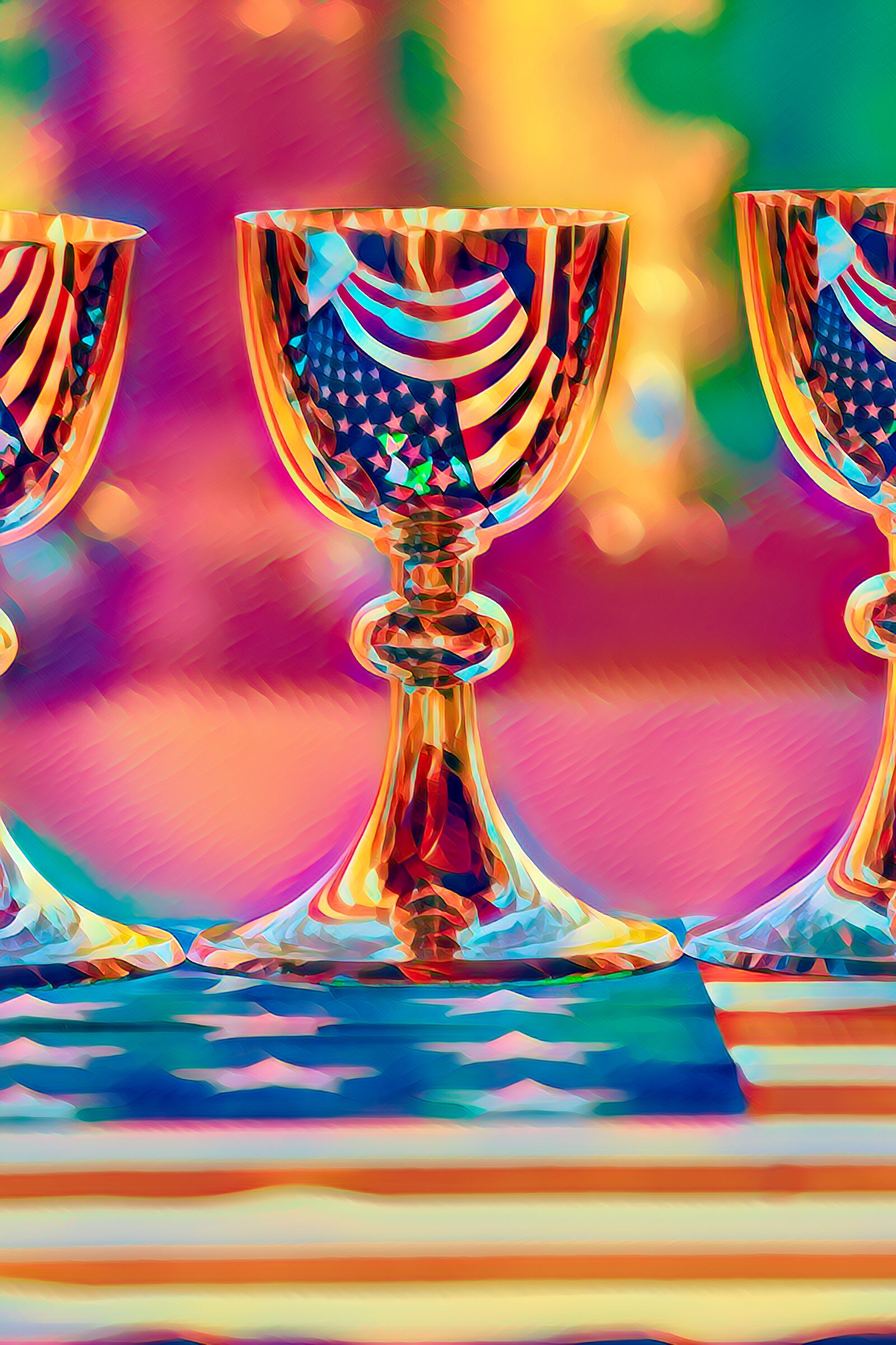 Canon EOS 70D sample photo. Chalices, communion cup, flag photography