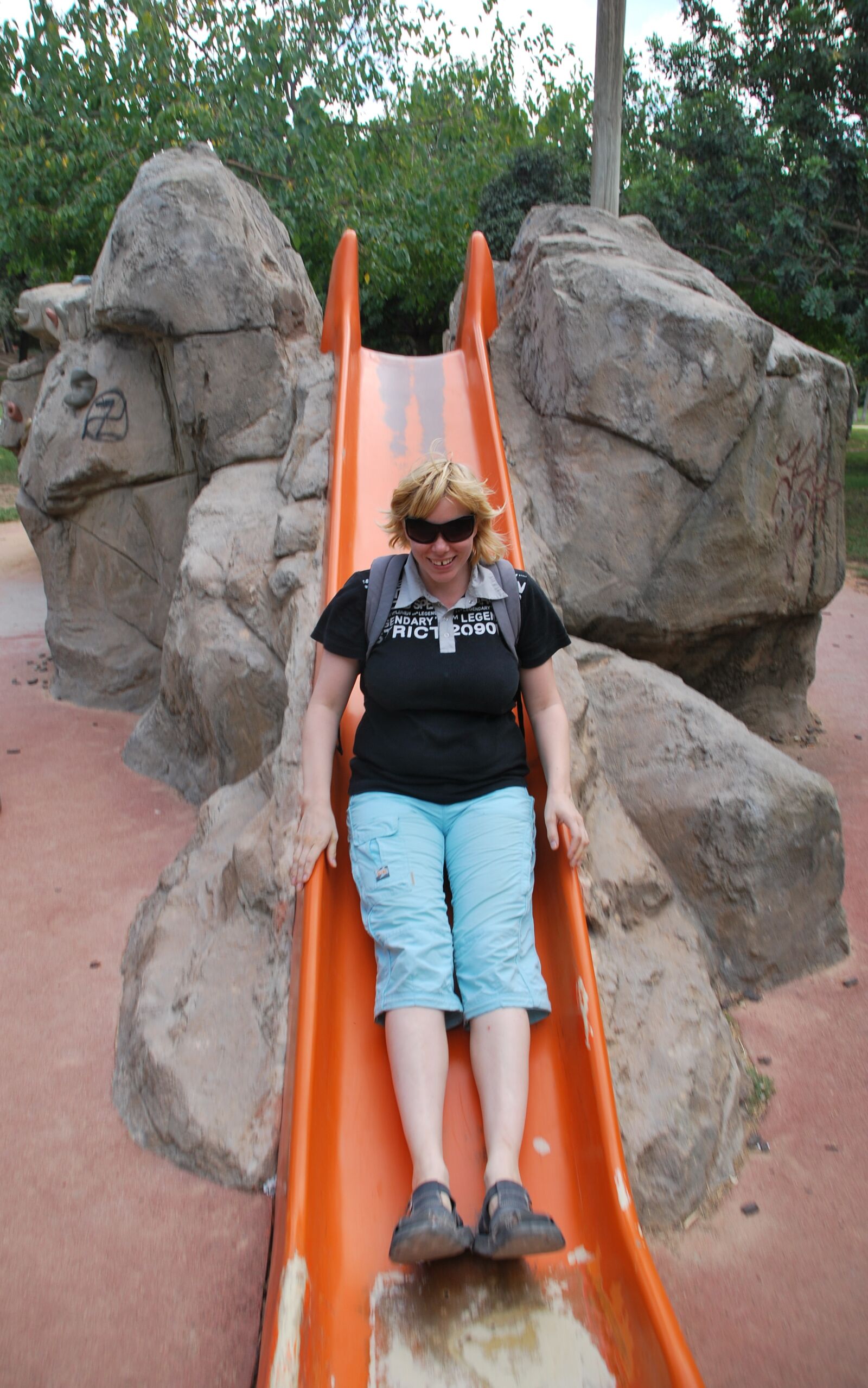 Nikon D60 sample photo. Adult, slide, playing photography