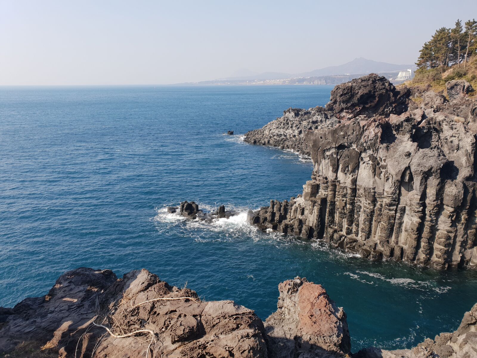 Samsung Galaxy S9+ sample photo. Sea, cliff, ocean view photography