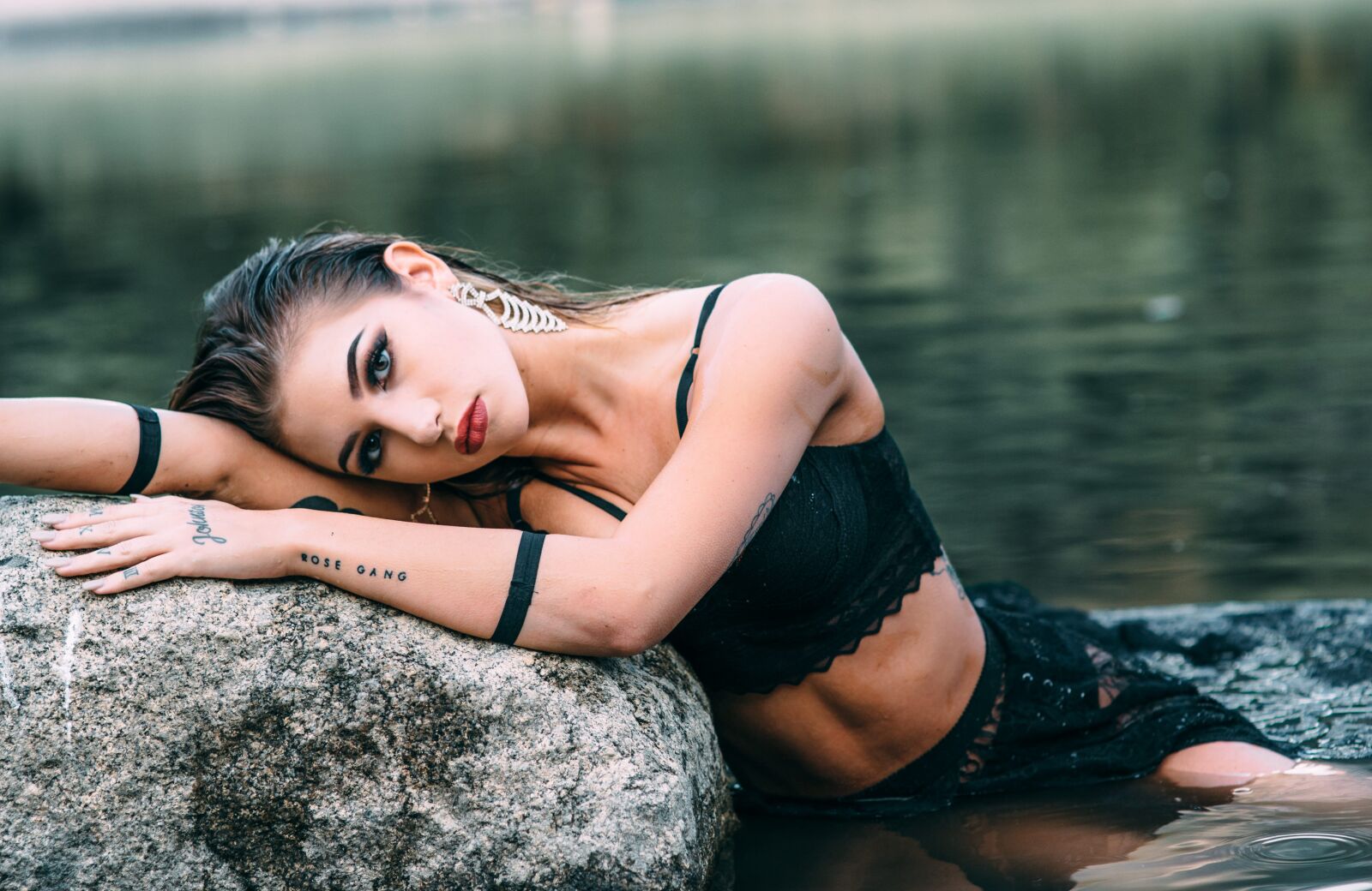Nikon D750 sample photo. Fashion, girl, lake photography