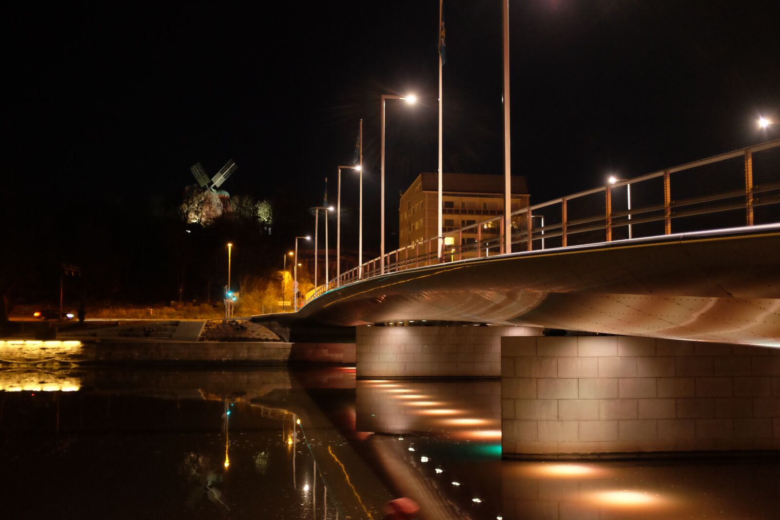 Fujifilm X100S sample photo. Turku, mill bridge, evening photography