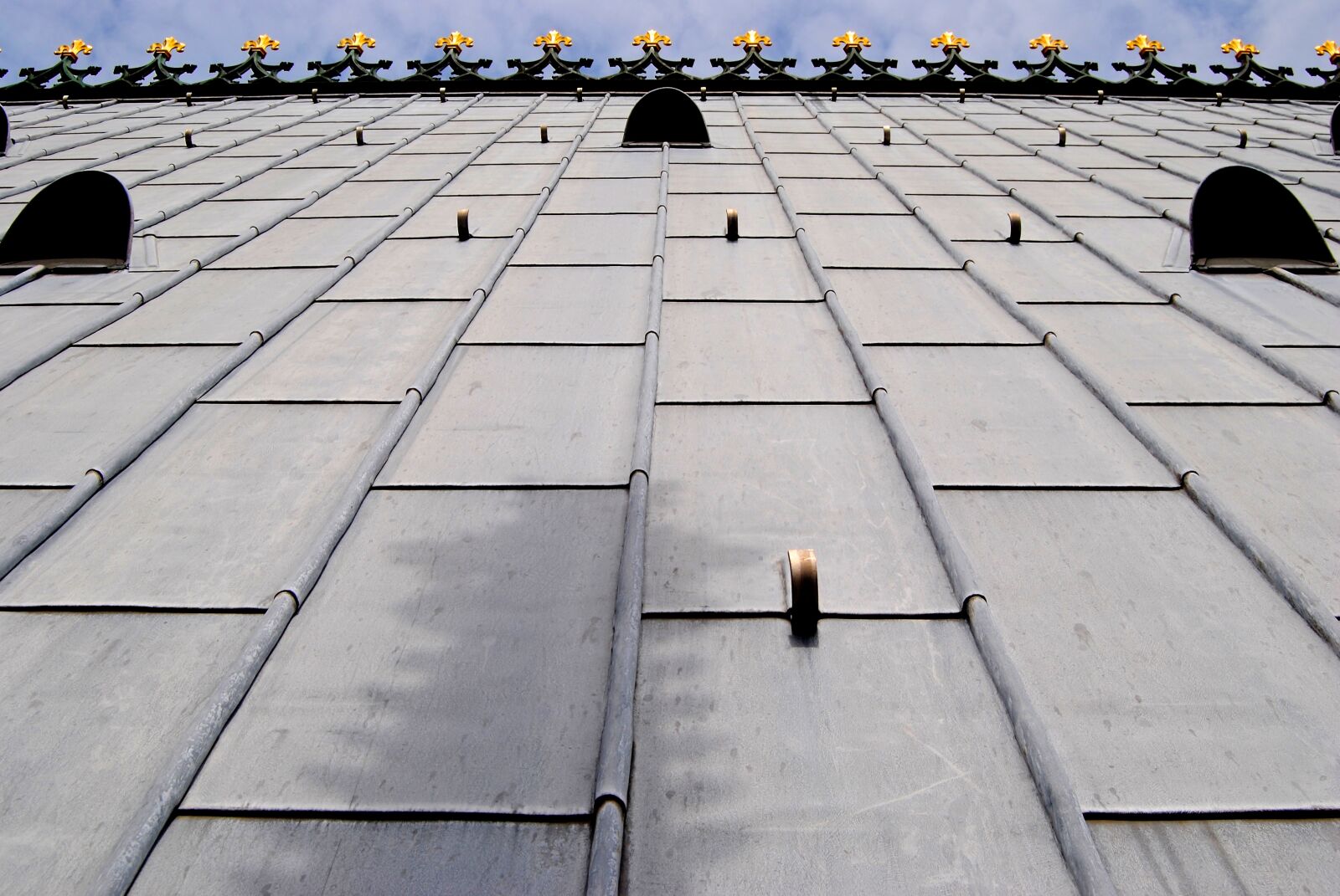Nikon D3000 sample photo. Cathedral roof, battlements, double photography