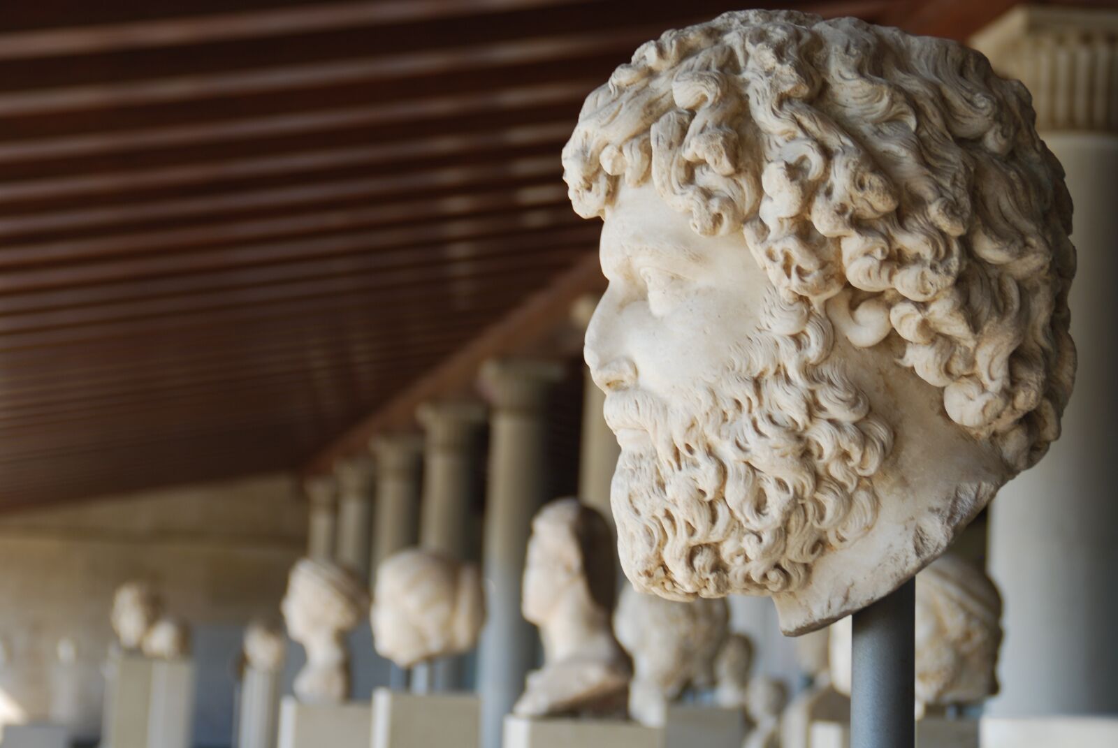 Nikon D80 sample photo. Greece, sculpture, column photography