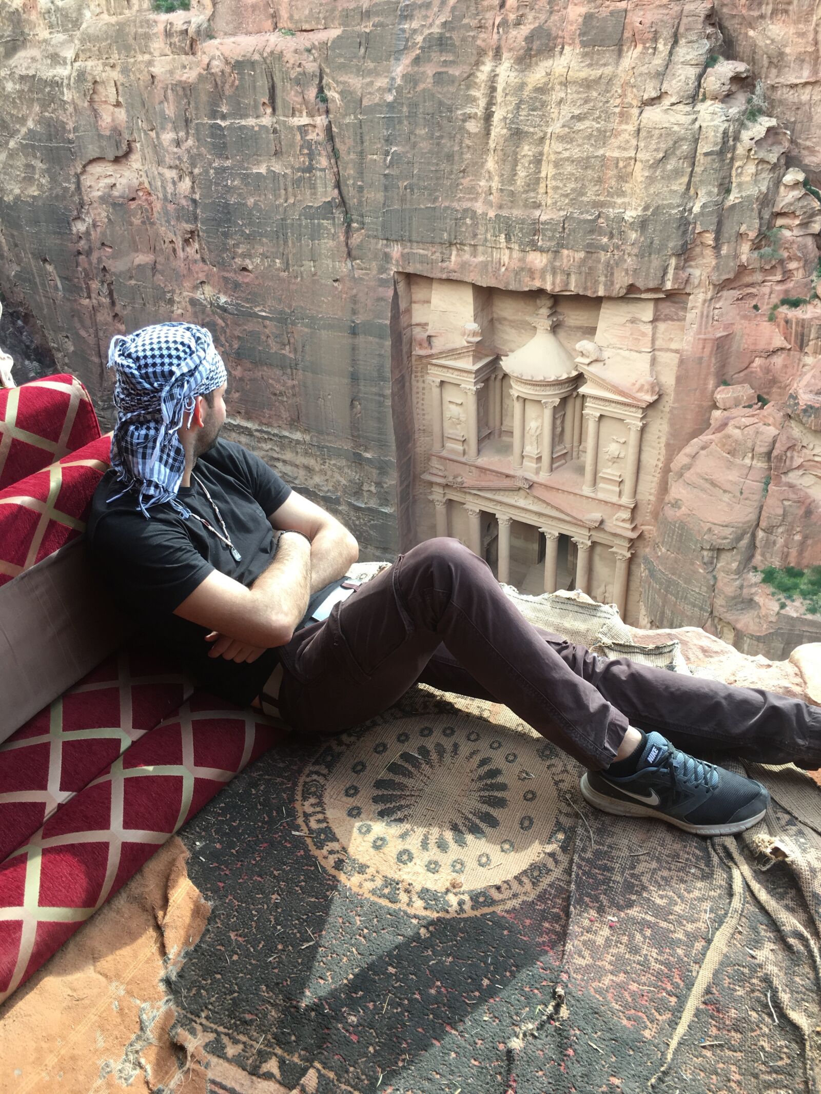 Apple iPhone 6s sample photo. Petra, jordan, temple photography