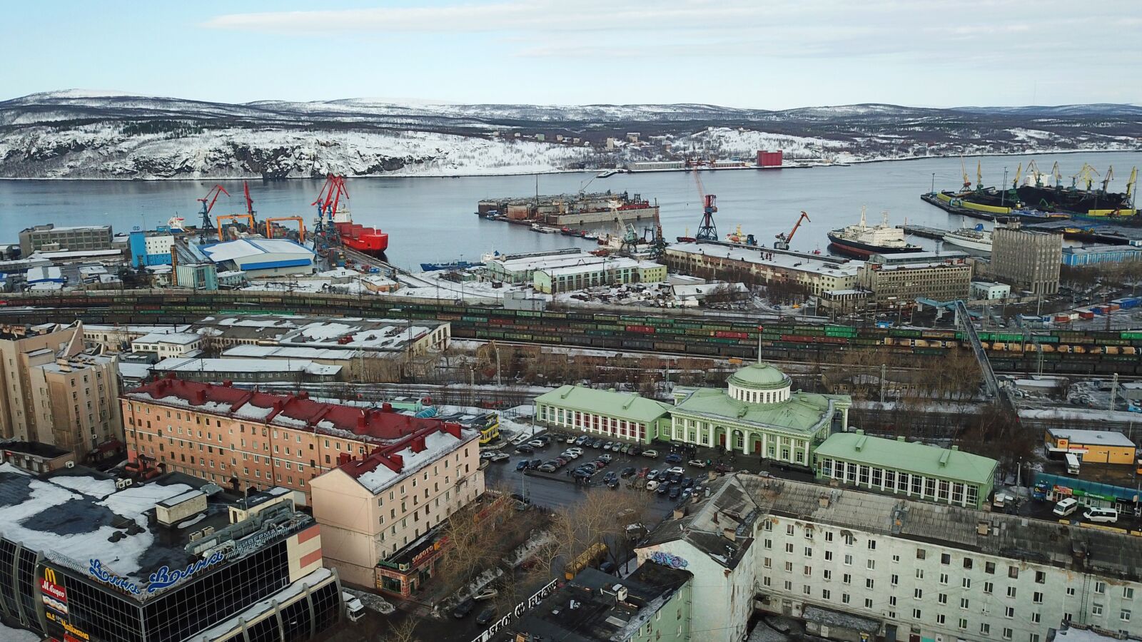 DJI FC220 sample photo. Winter, snow, north photography